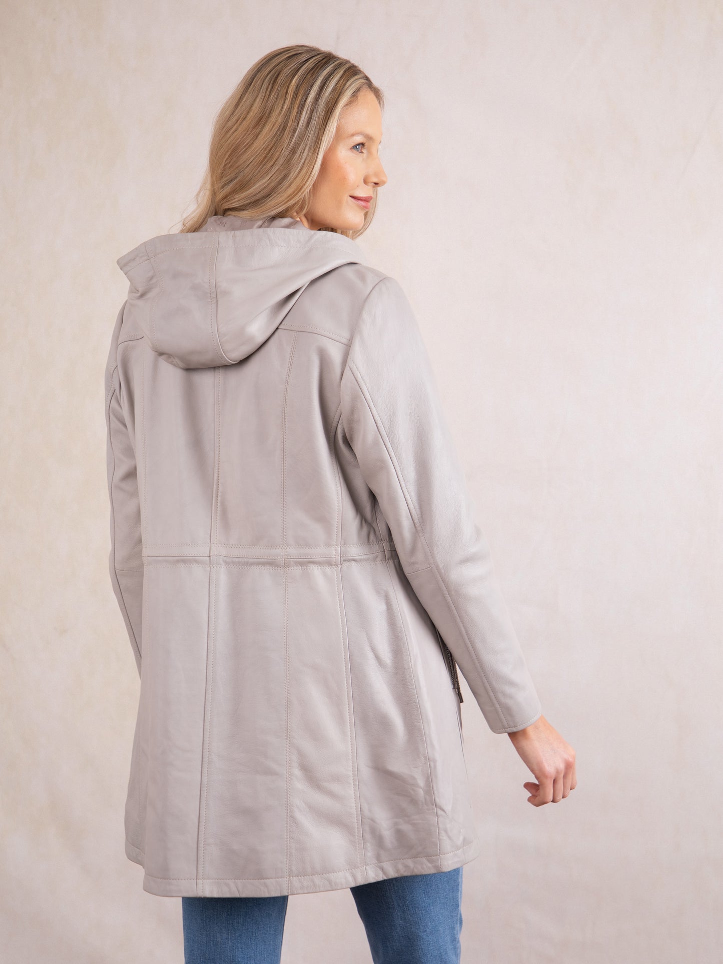 Ambleside Hooded Leather Coat