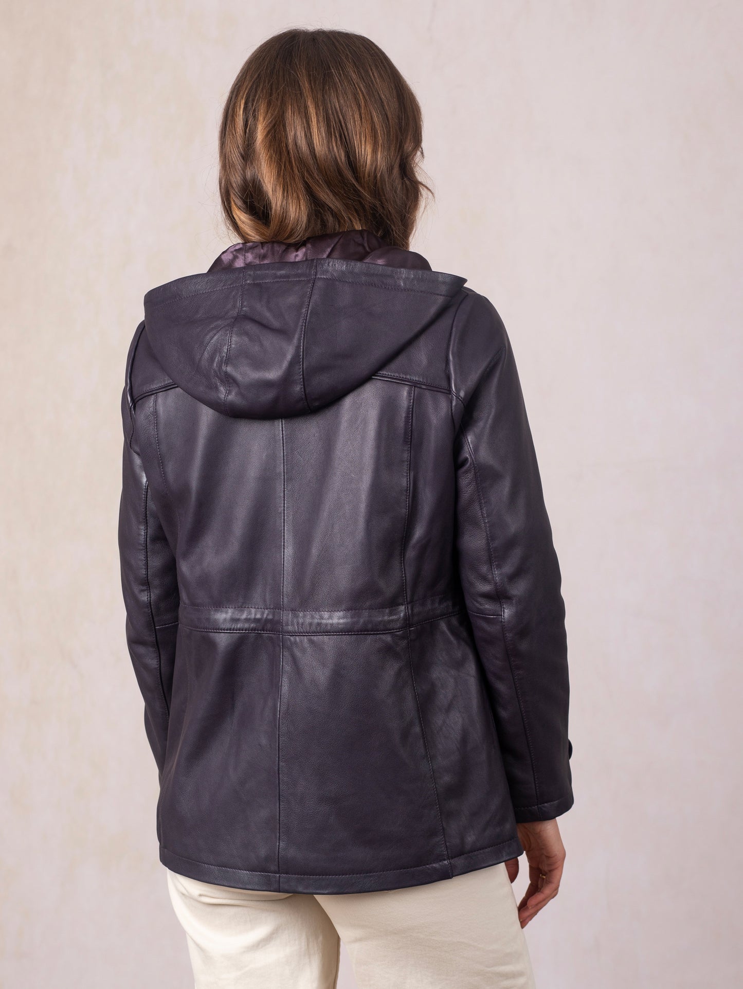 Patterdale Hooded Leather Coat