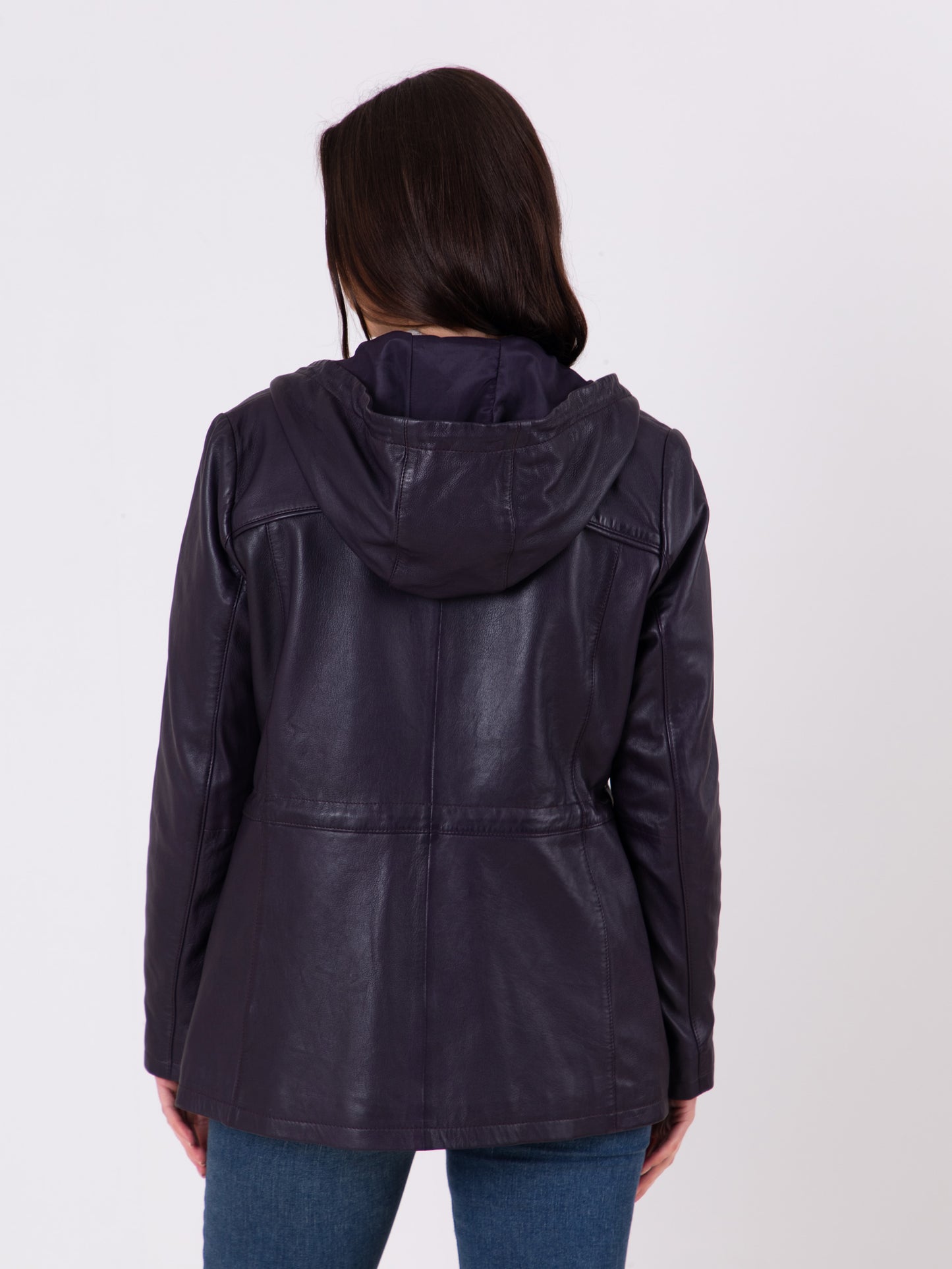 Patterdale Hooded Leather Coat