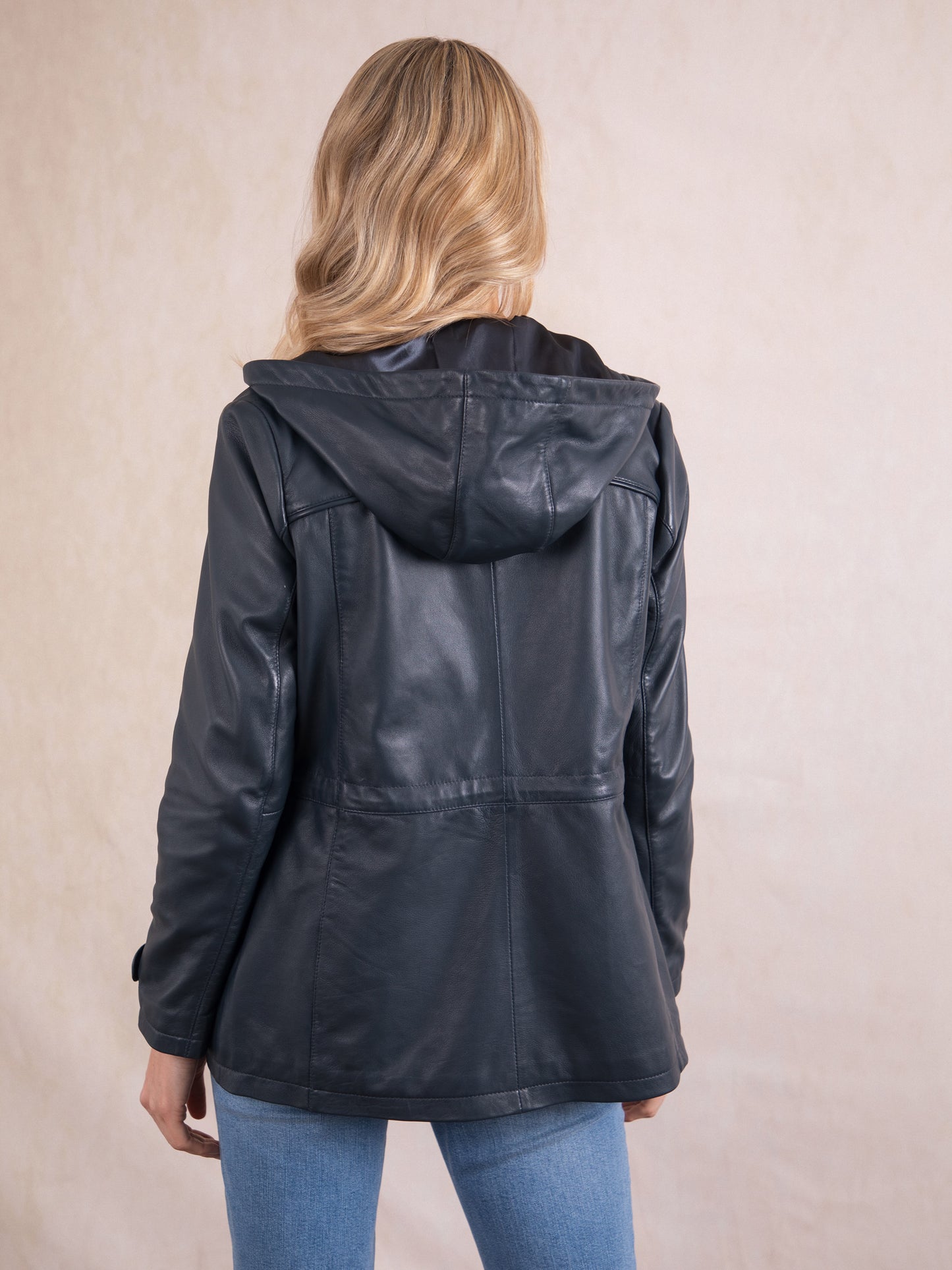 Patterdale Hooded Leather Coat