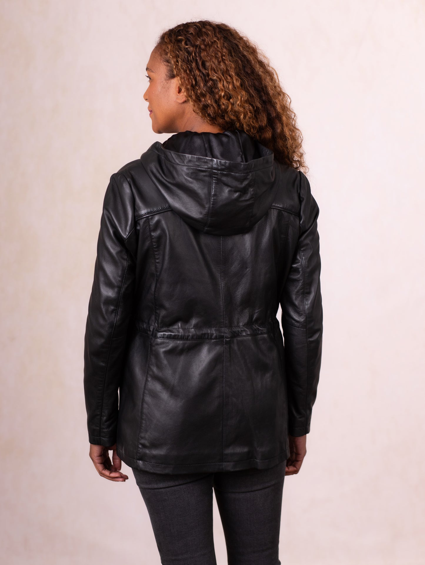Patterdale Hooded Leather Coat