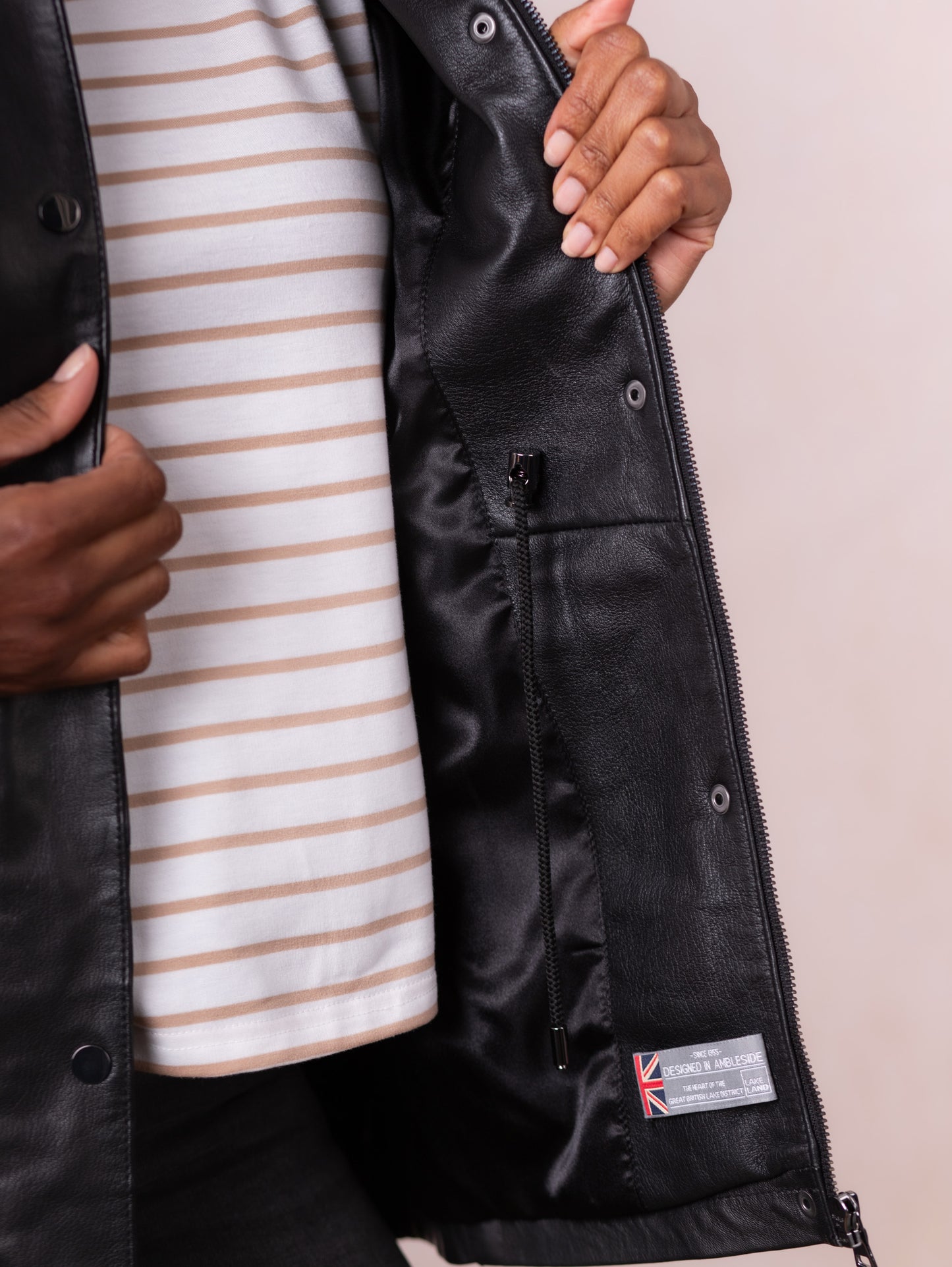 Patterdale Hooded Leather Coat