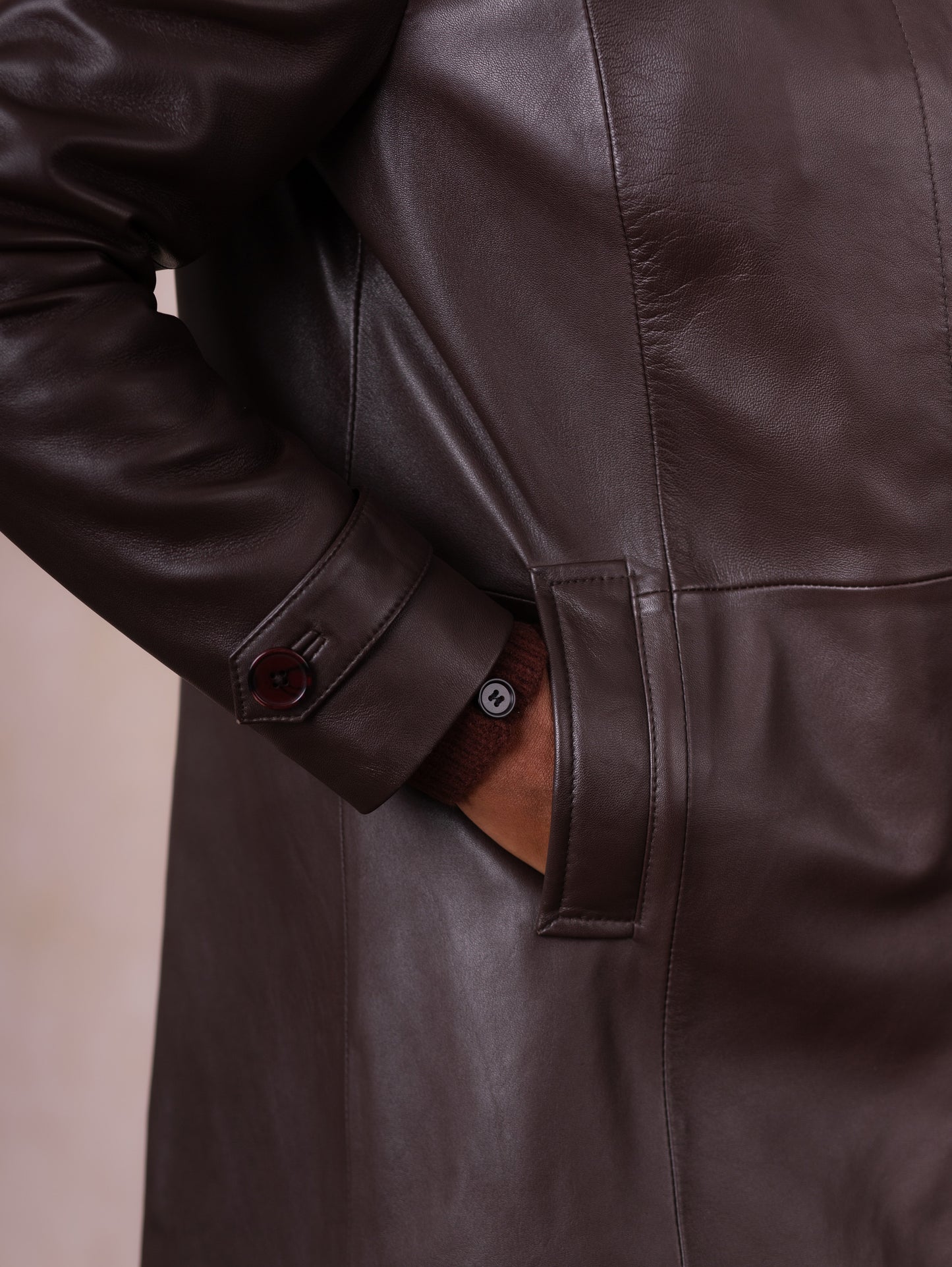 Bilsco Longline Leather Jacket
