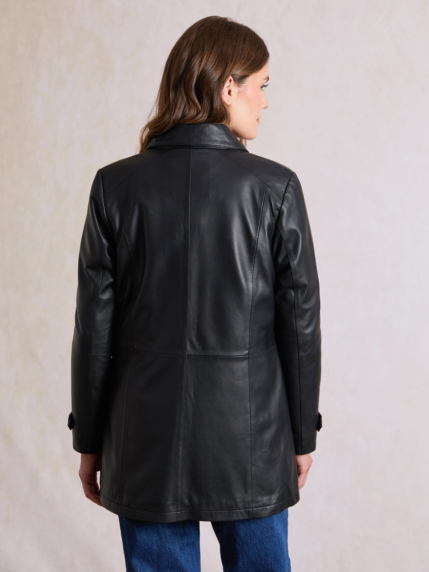 Bilsco Longline Leather Jacket