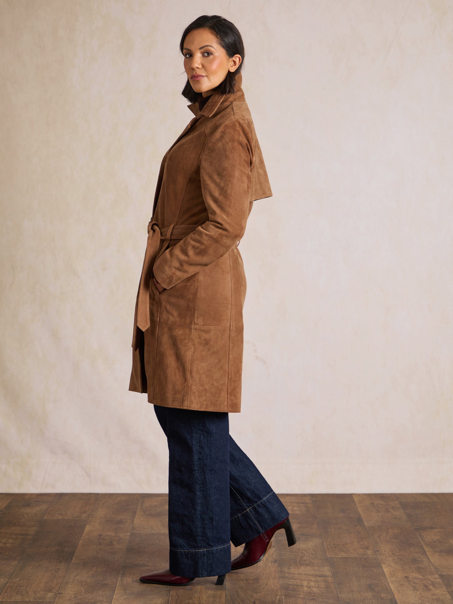 Staveley Suede Trench Coat