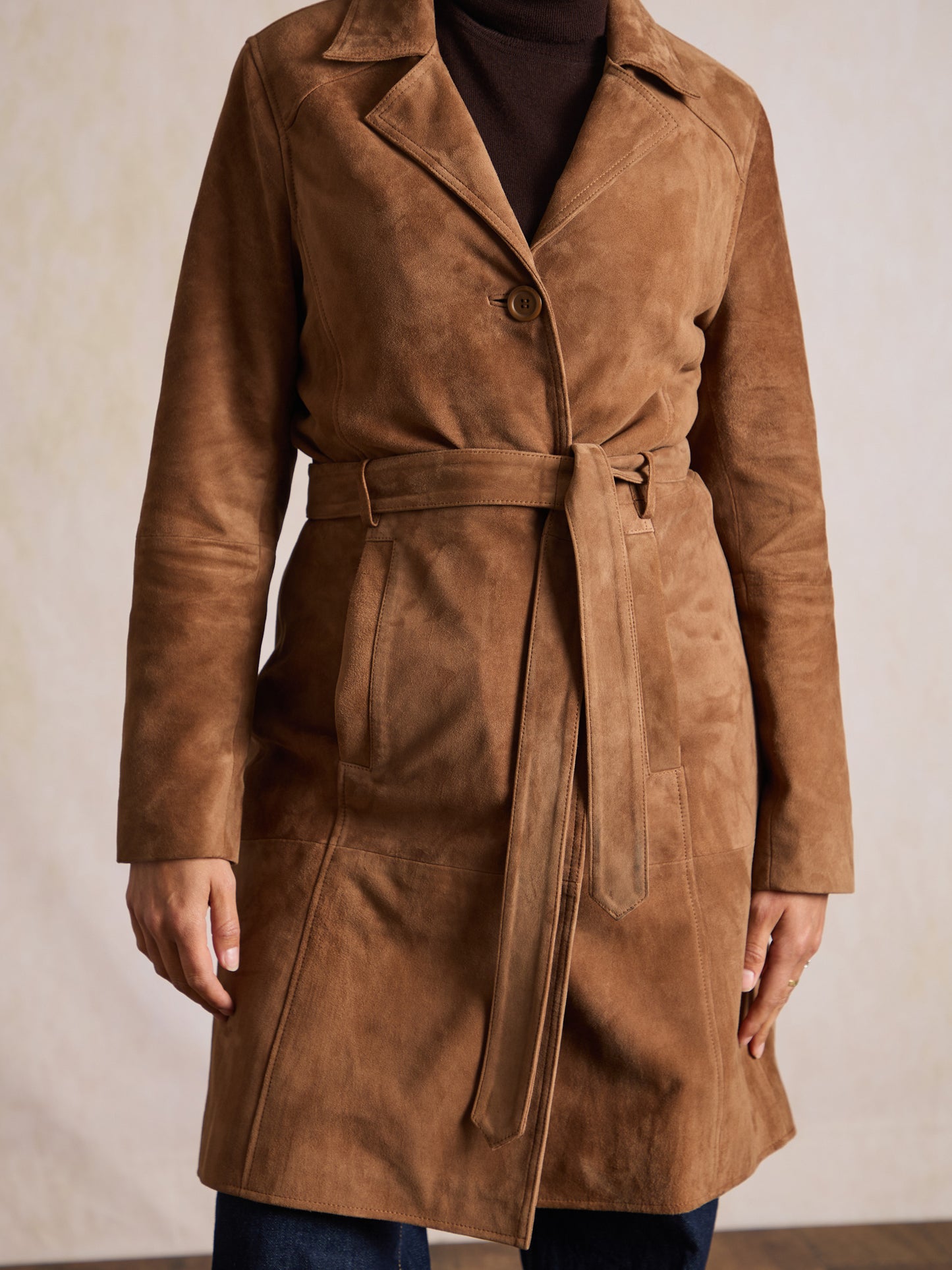 Staveley Suede Trench Coat