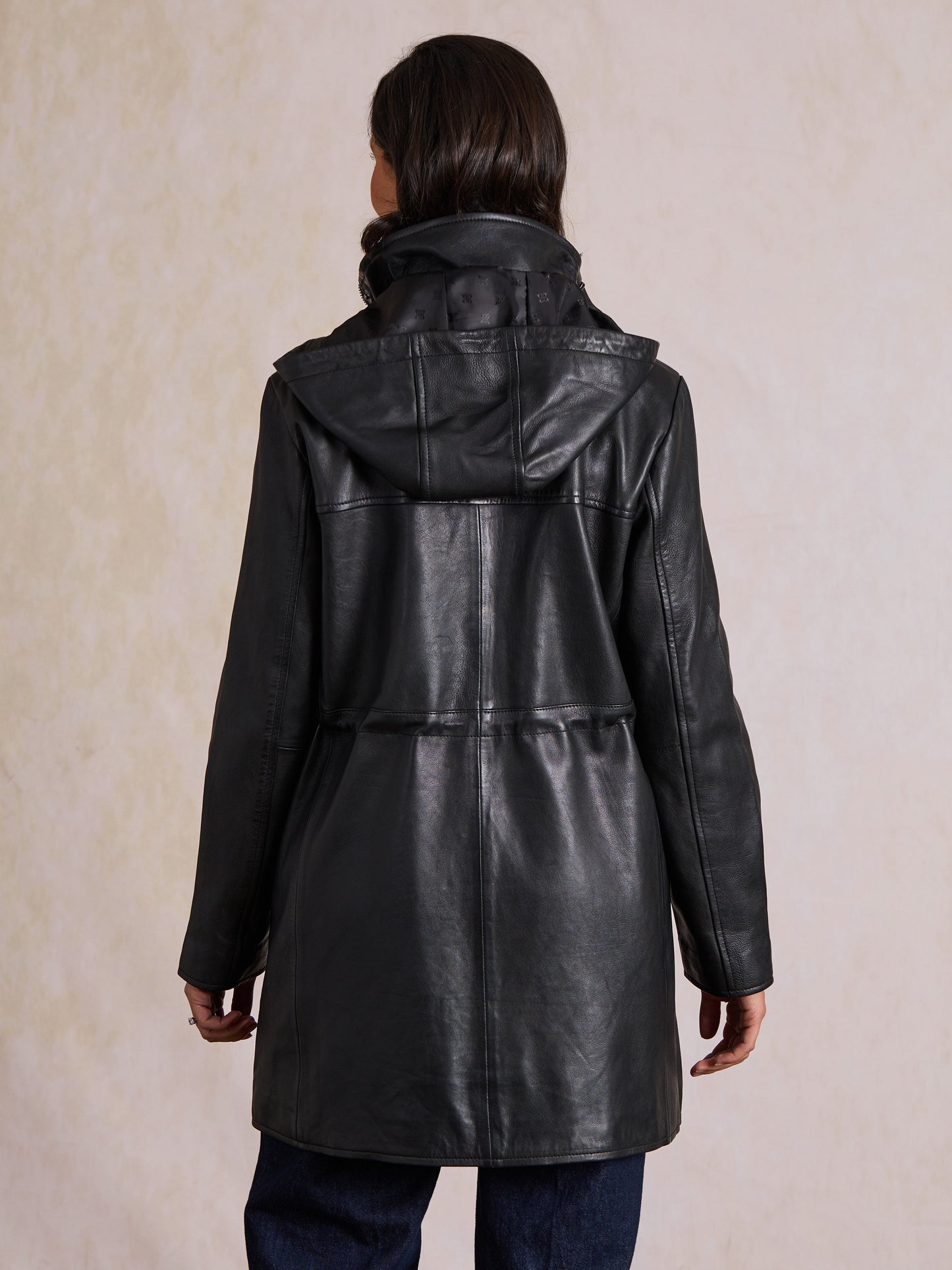 Arndale Hooded Leather Coat