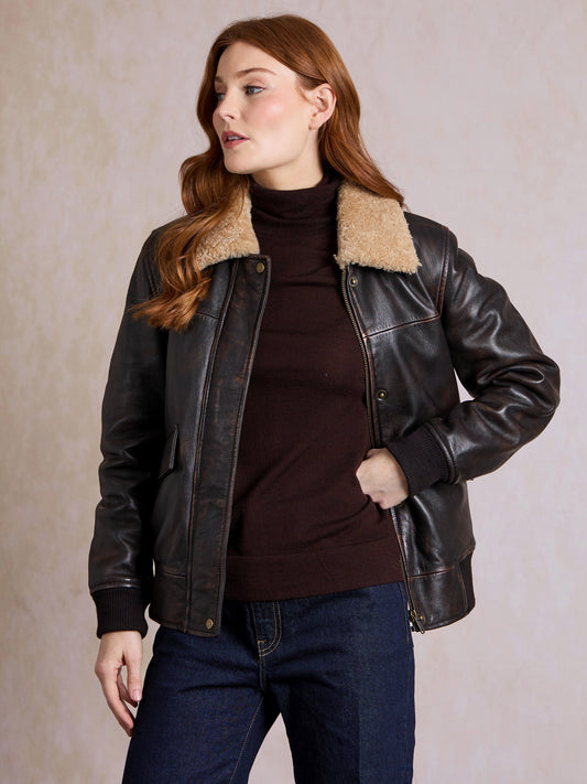 Armaside Leather Aviator Jacket
