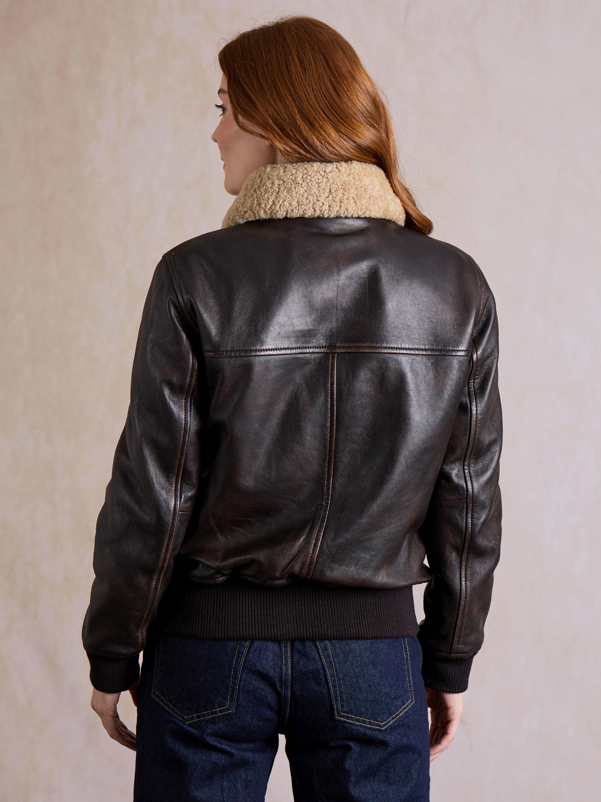 Armaside Leather Aviator Jacket