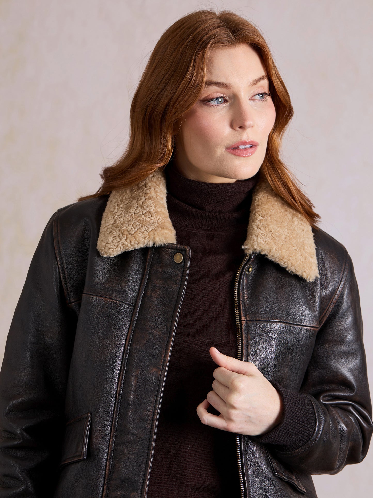 Armaside Leather Aviator Jacket
