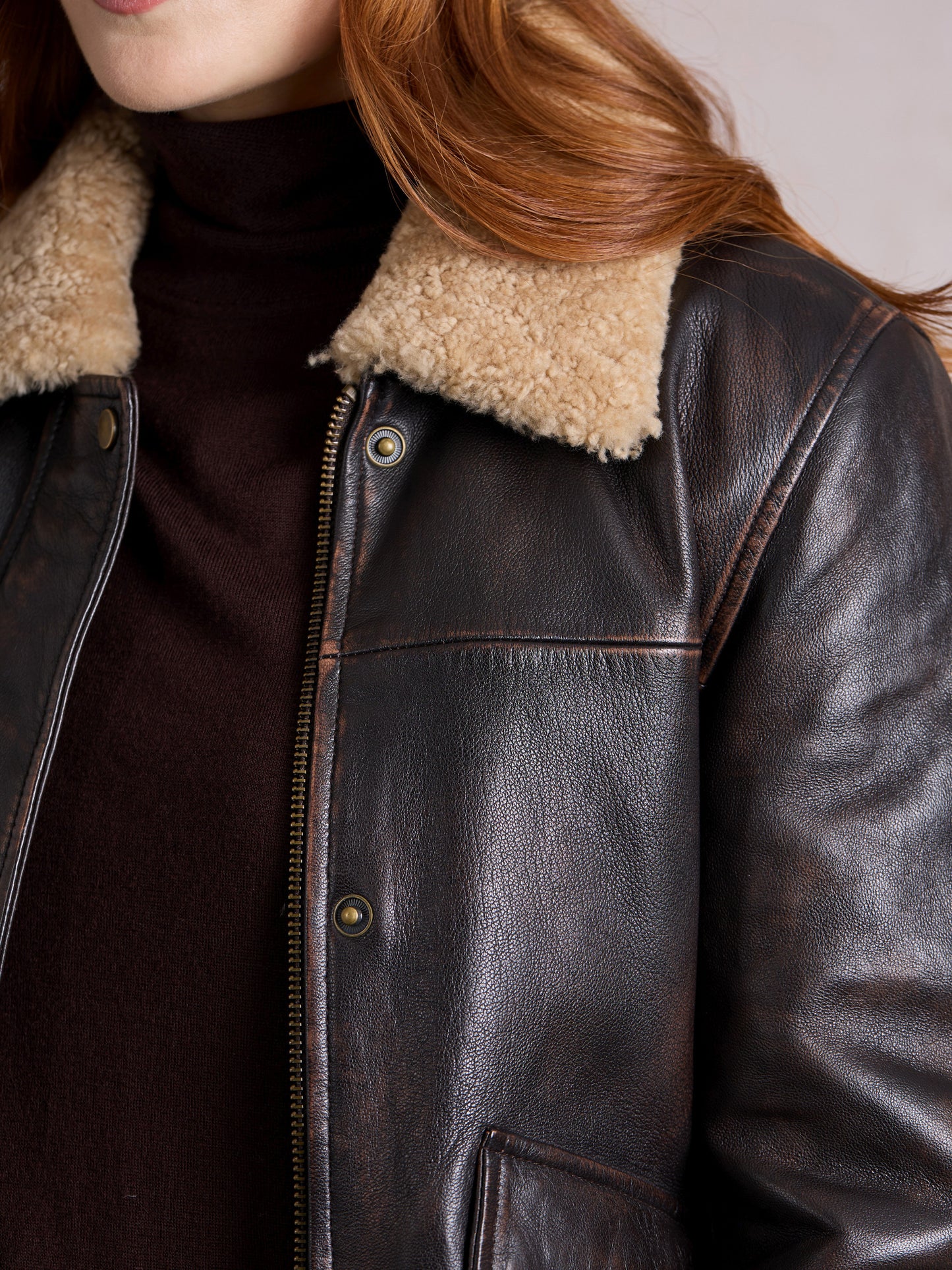 Armaside Leather Aviator Jacket