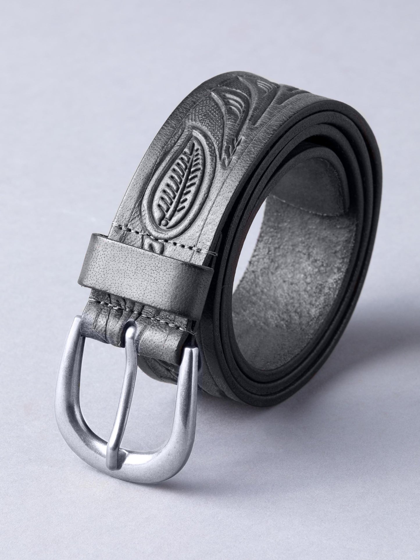 Embossed Leather Belt