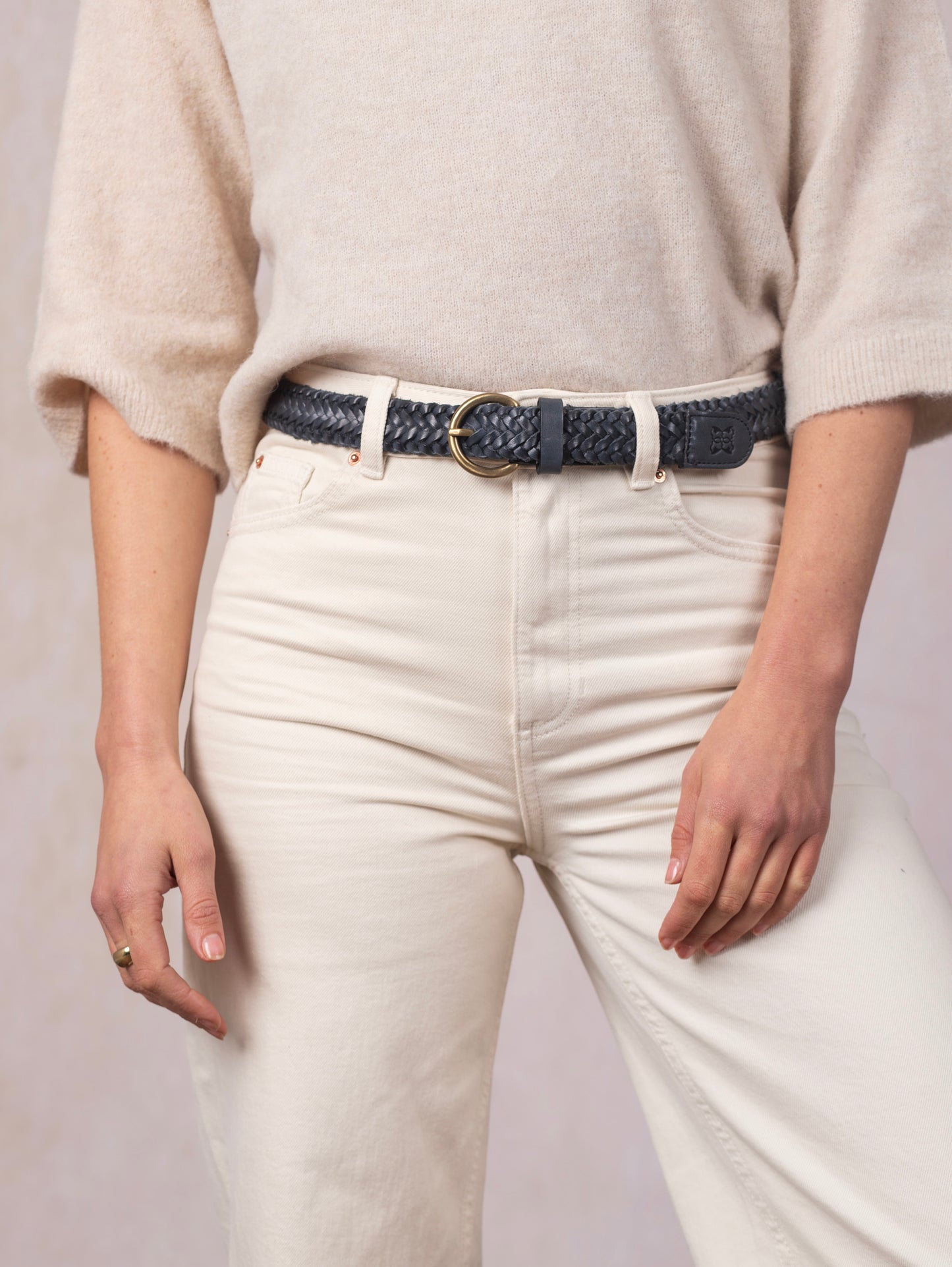 Waverton Leather Woven Belt
