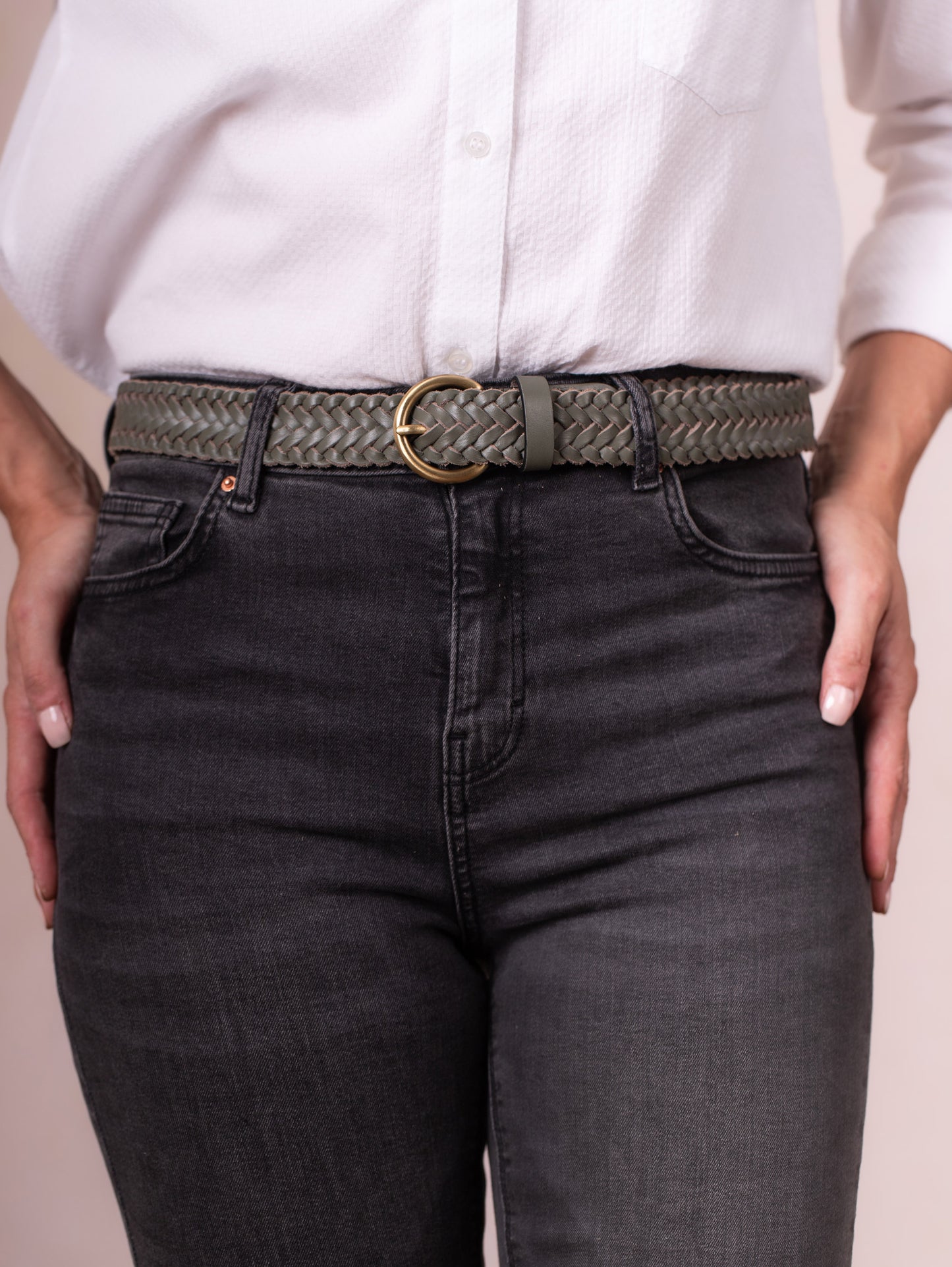 Waverton Leather Woven Belt