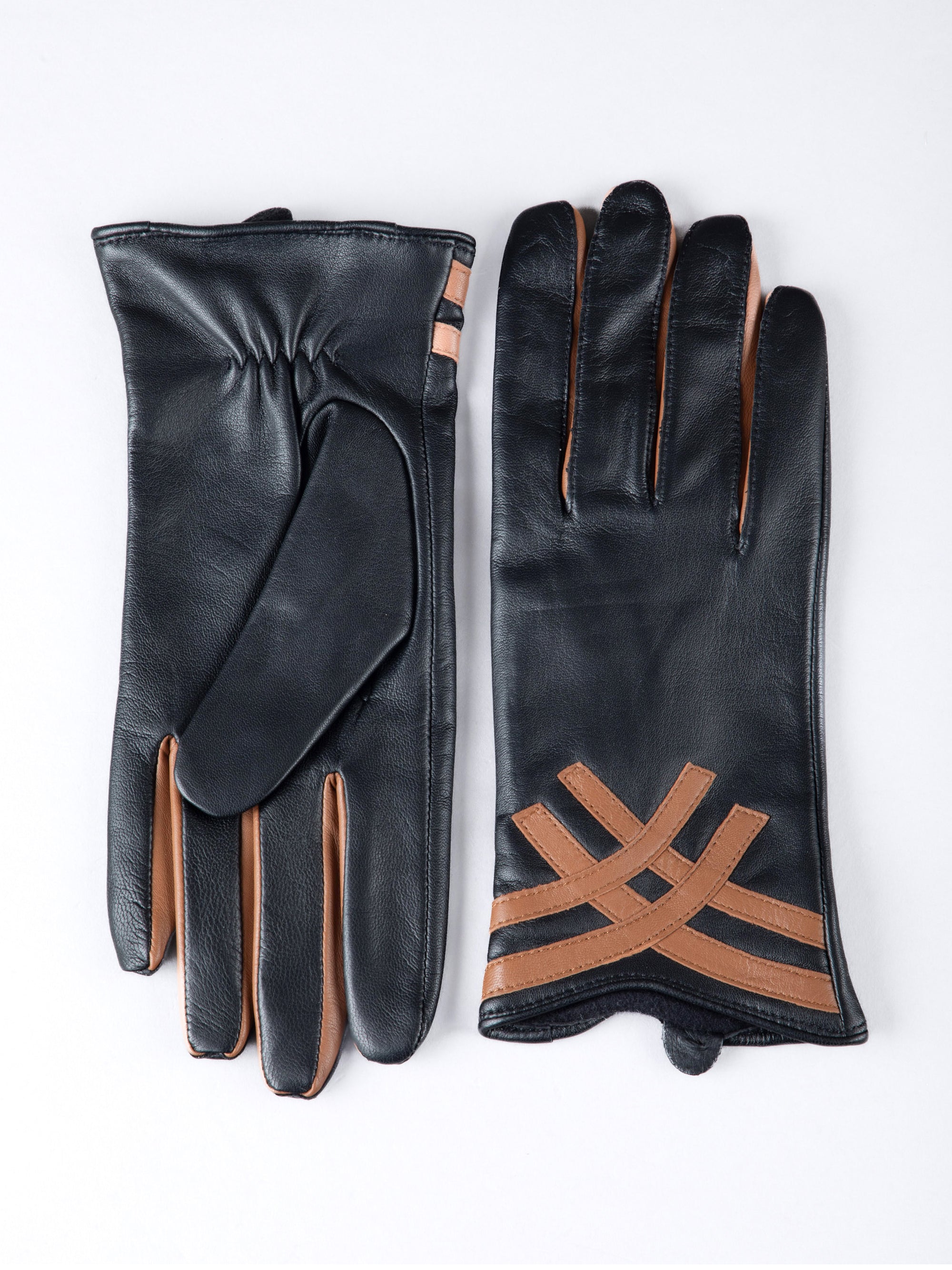 Daisy II Contrasting Leather Gloves