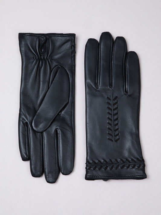 Suzie Stitch Detail Leather Gloves
