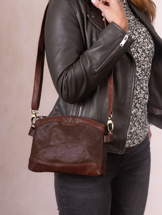 Hartsop Zip Leather Cross Body Bag
