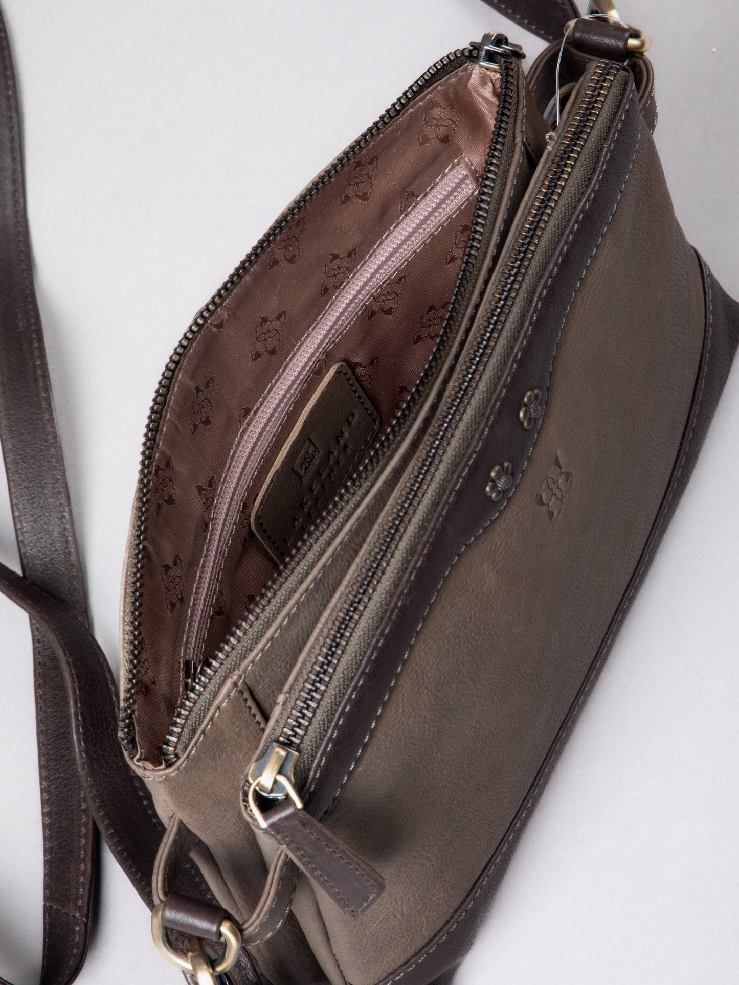 Hartsop Zip Leather Cross Body Bag