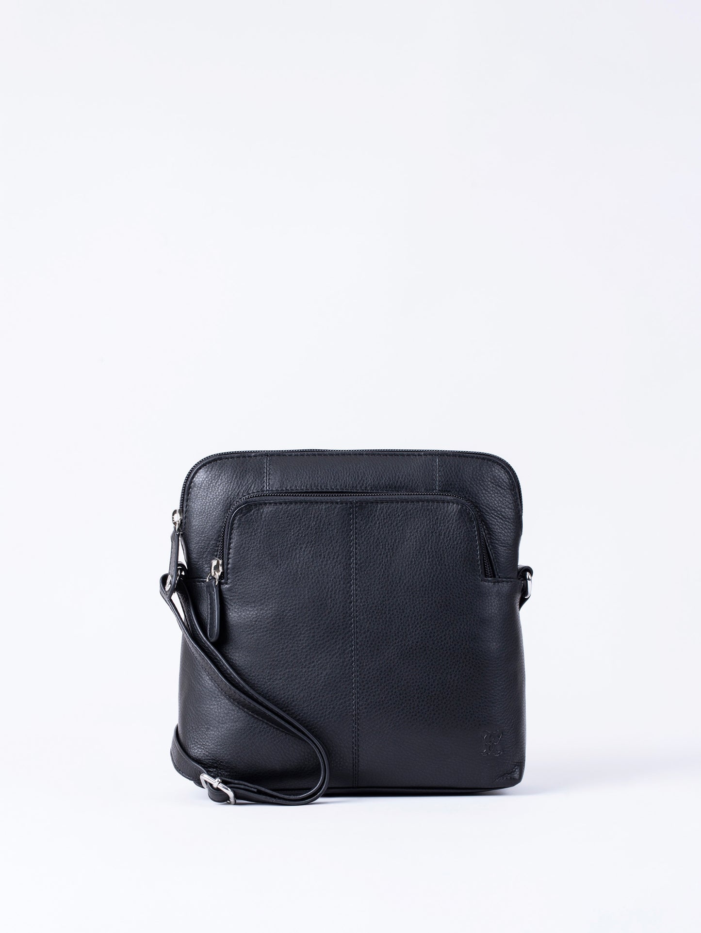 Raven Leather Cross Body Bag