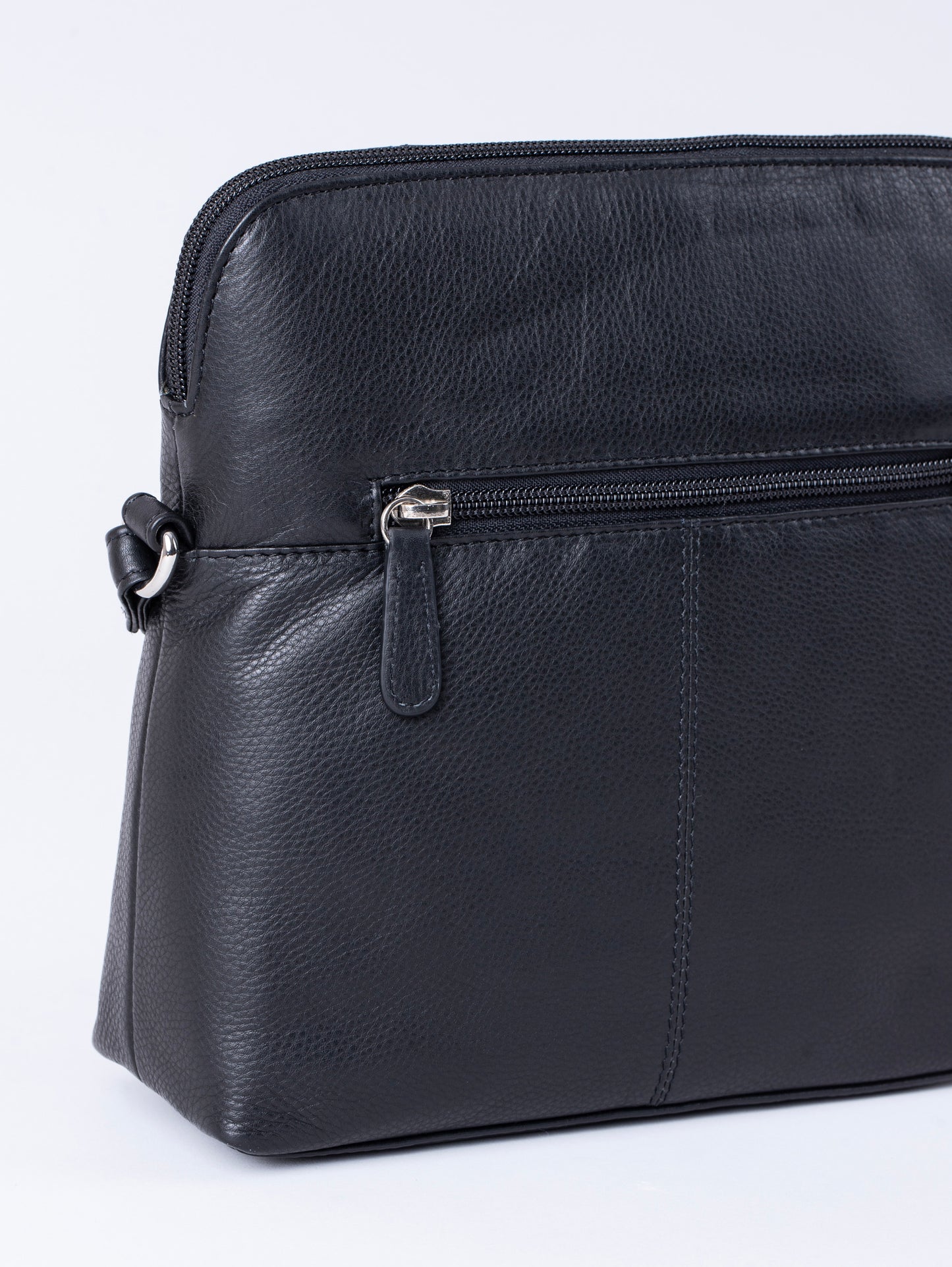 Raven Leather Cross Body Bag