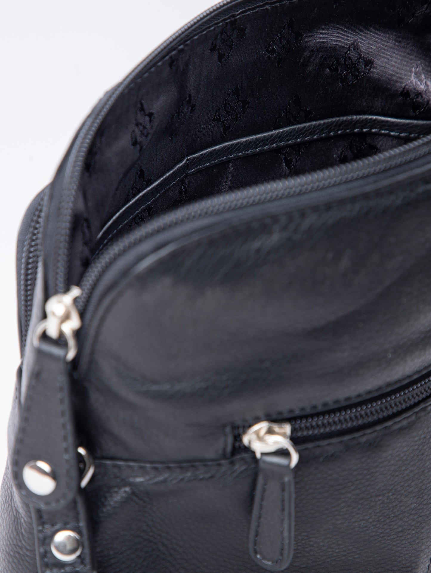 Raven Leather Cross Body Bag