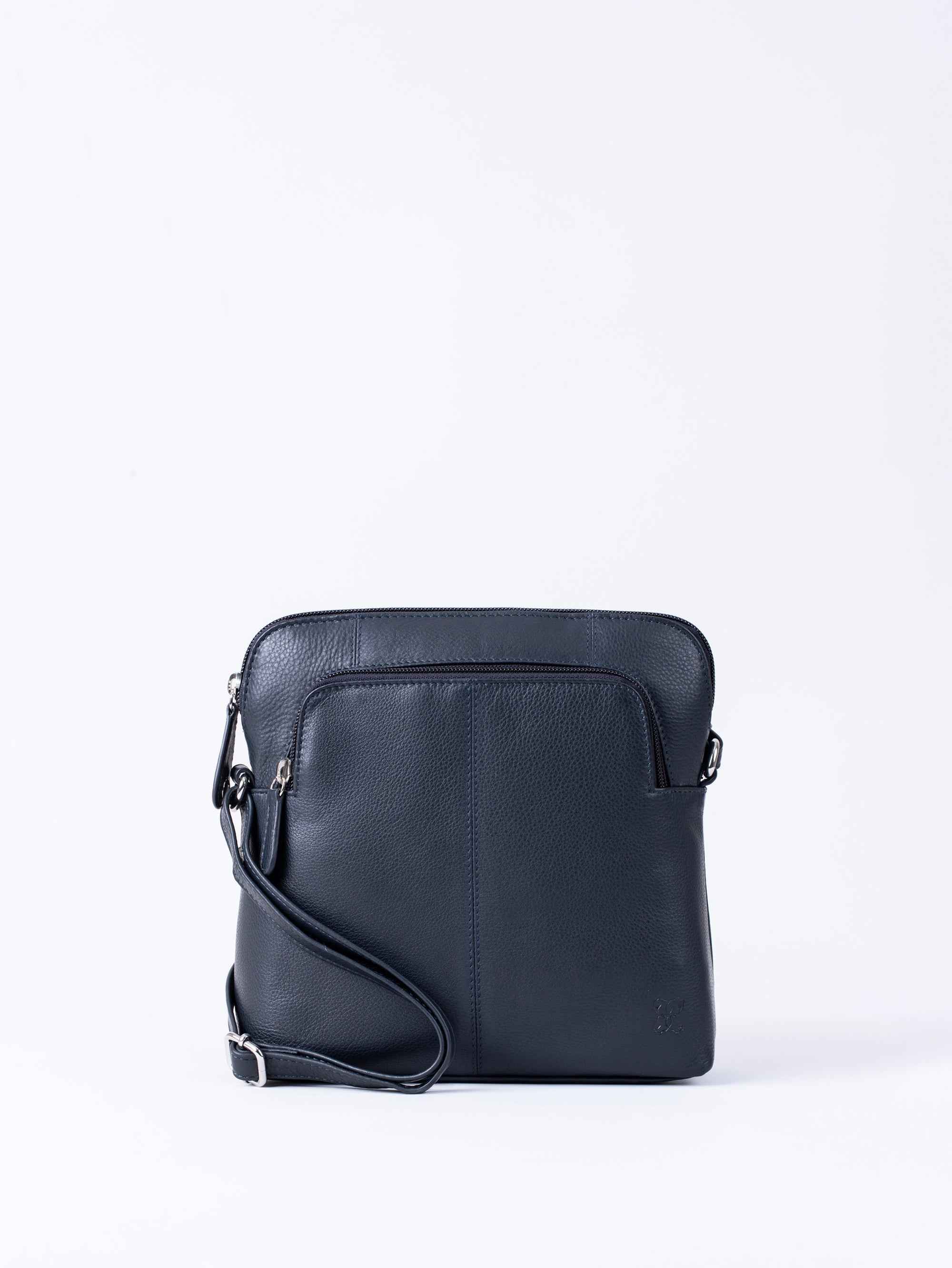 Raven Leather Cross Body Bag