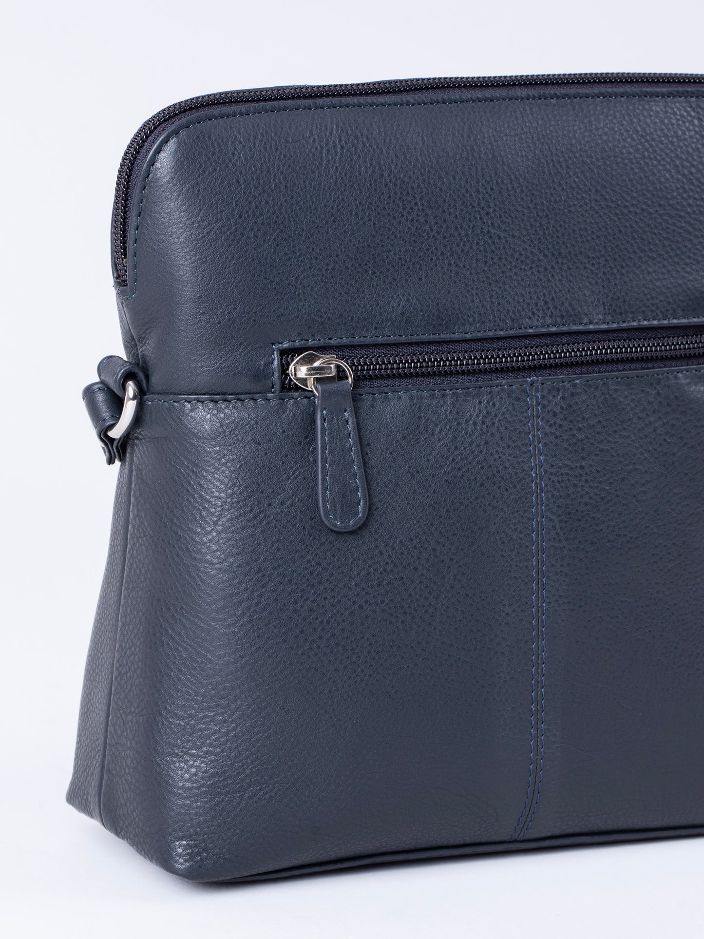 Raven Leather Cross Body Bag
