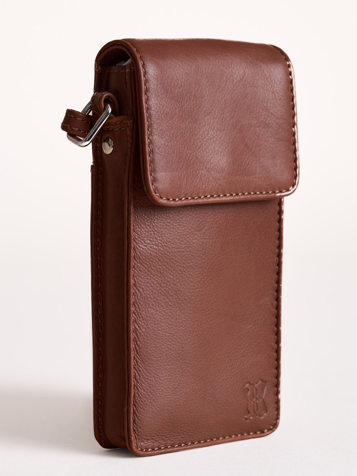 Bowness Leather Cross Body Phone Pouch