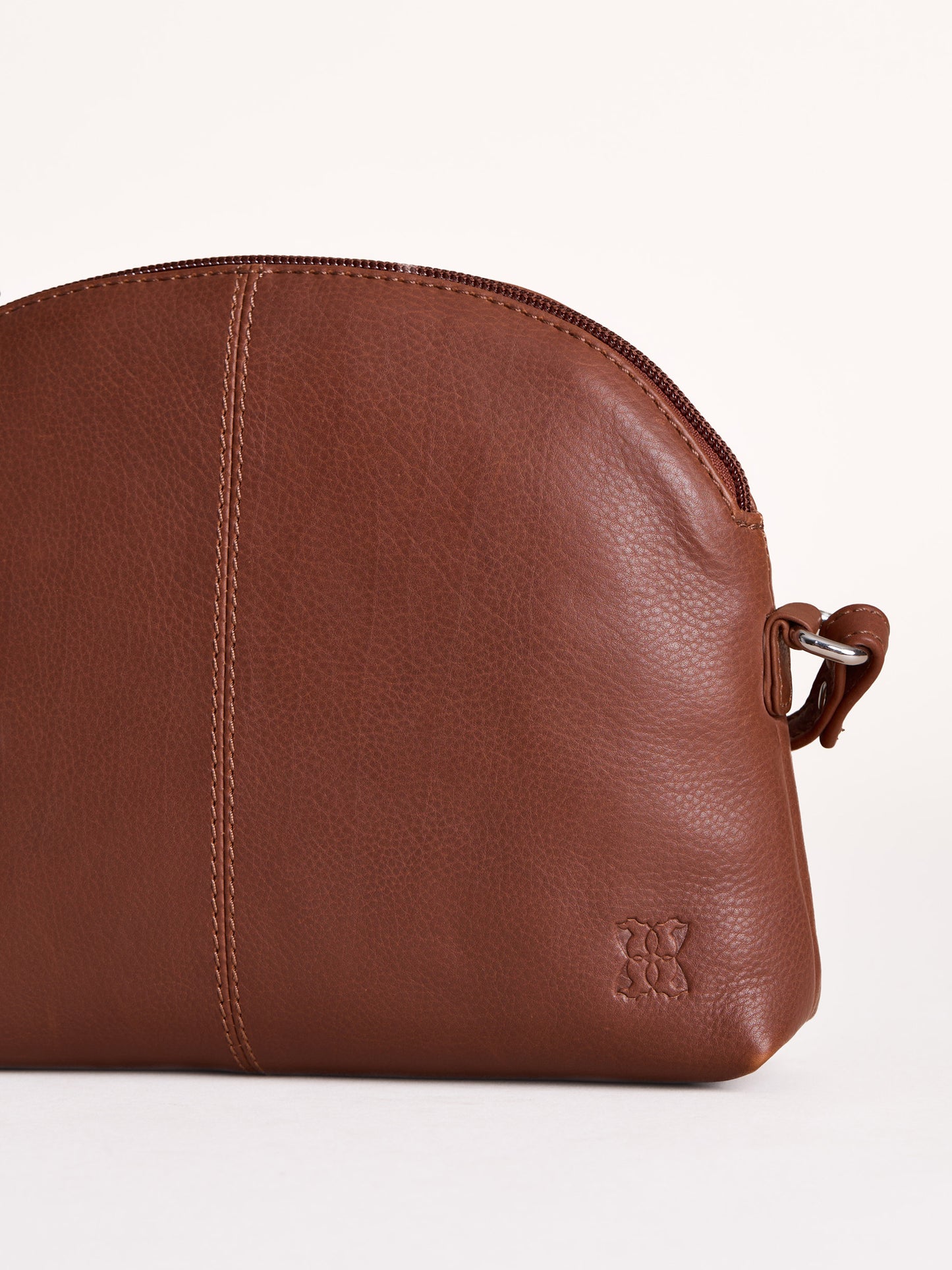 Elterwater Curved Leather Cross Body Bag