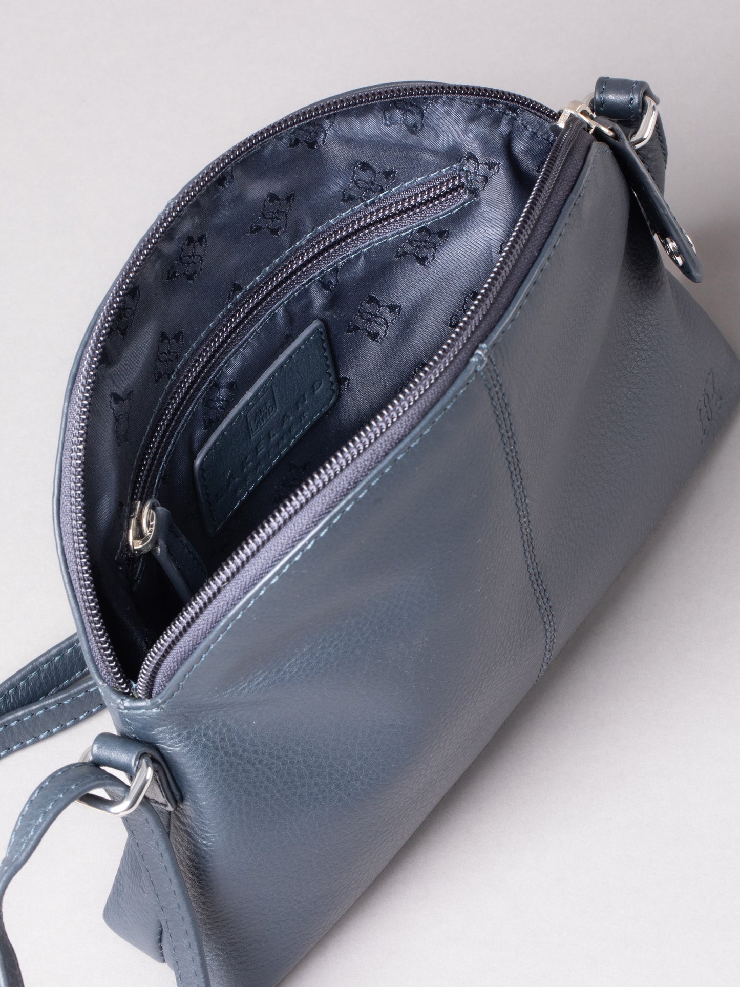 Elterwater Curved Leather Cross Body Bag