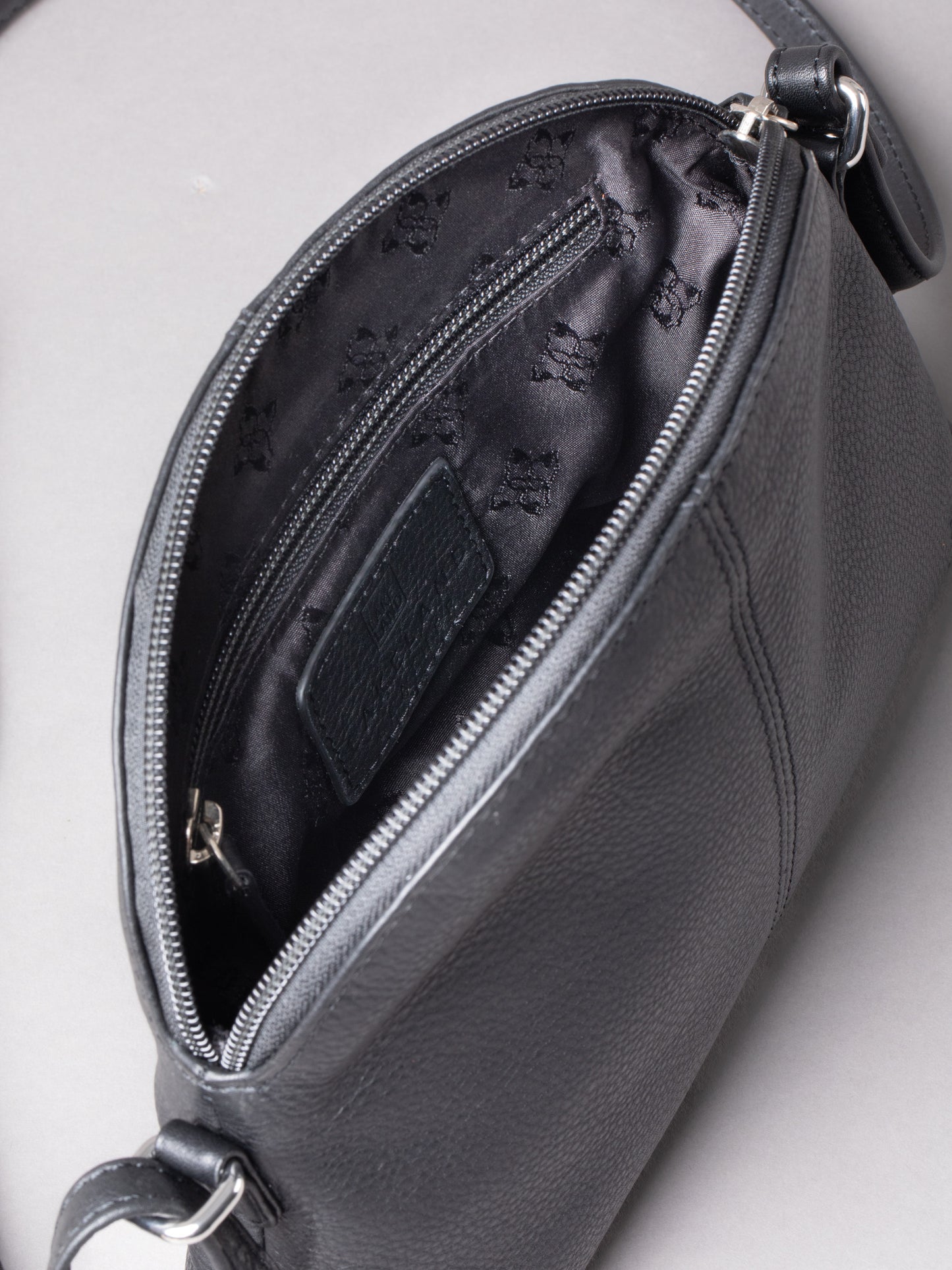 Elterwater Curved Leather Cross Body Bag