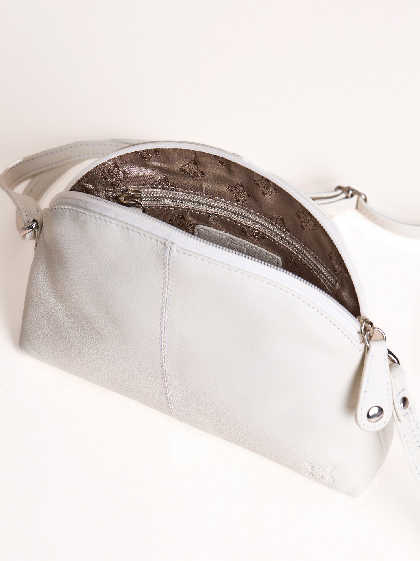 Elterwater Curved Leather Cross Body Bag