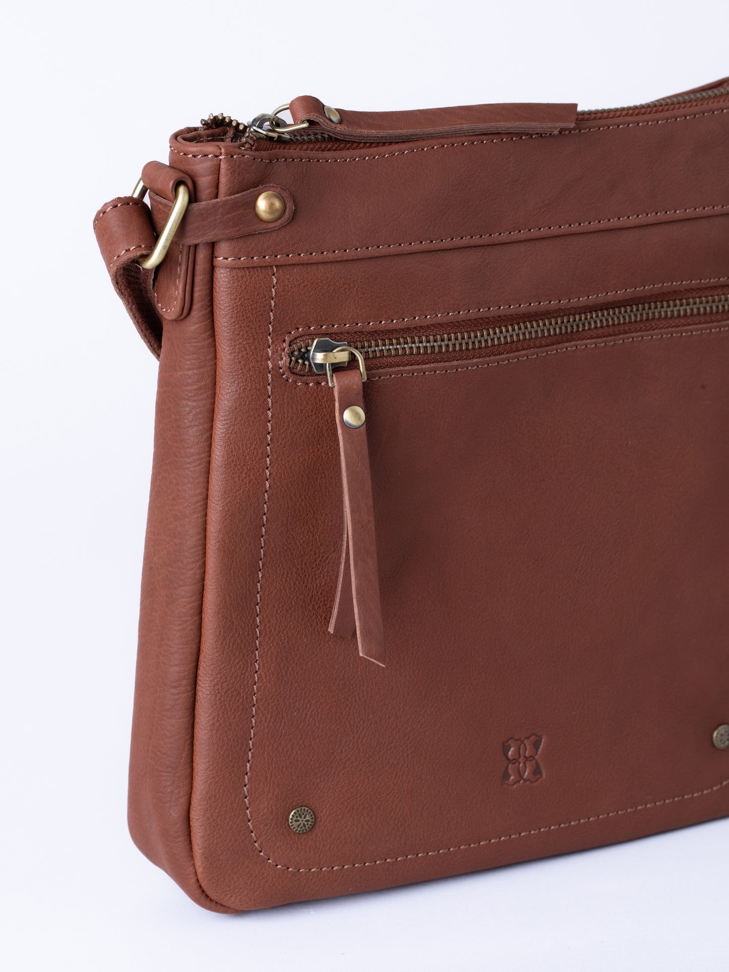 Harstone Large Leather Cross Body Bag