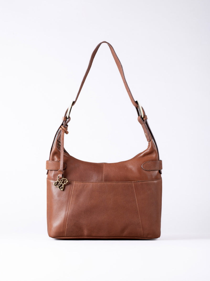 Newby Leather Hobo Shoulder Bag