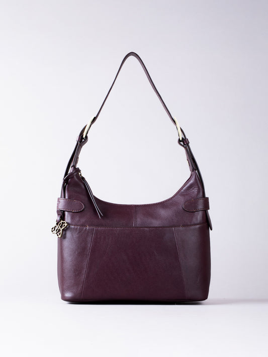 Newby Leather Hobo Shoulder Bag