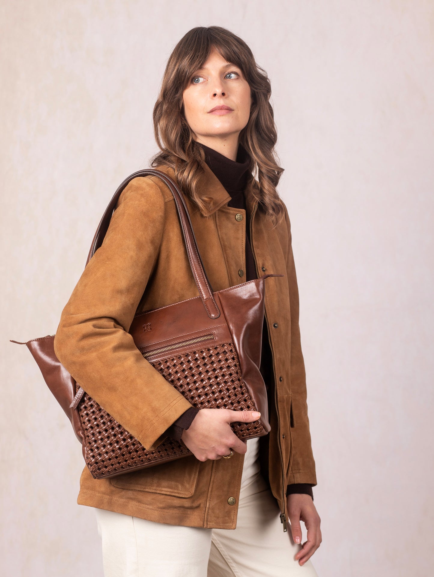 Waverton Woven Leather Tote Bag