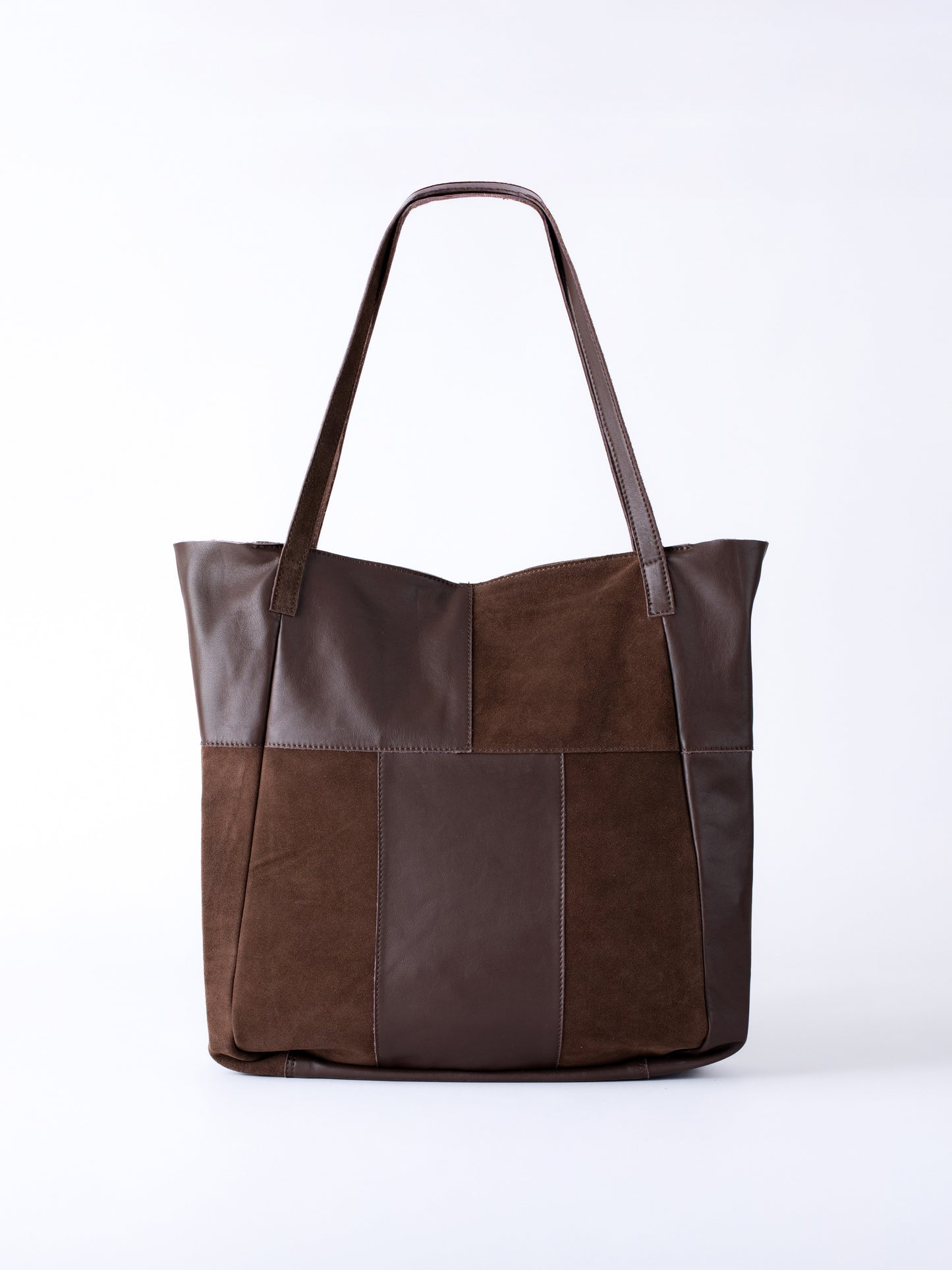 Tarn Hows Leather and Suede Tote Bag