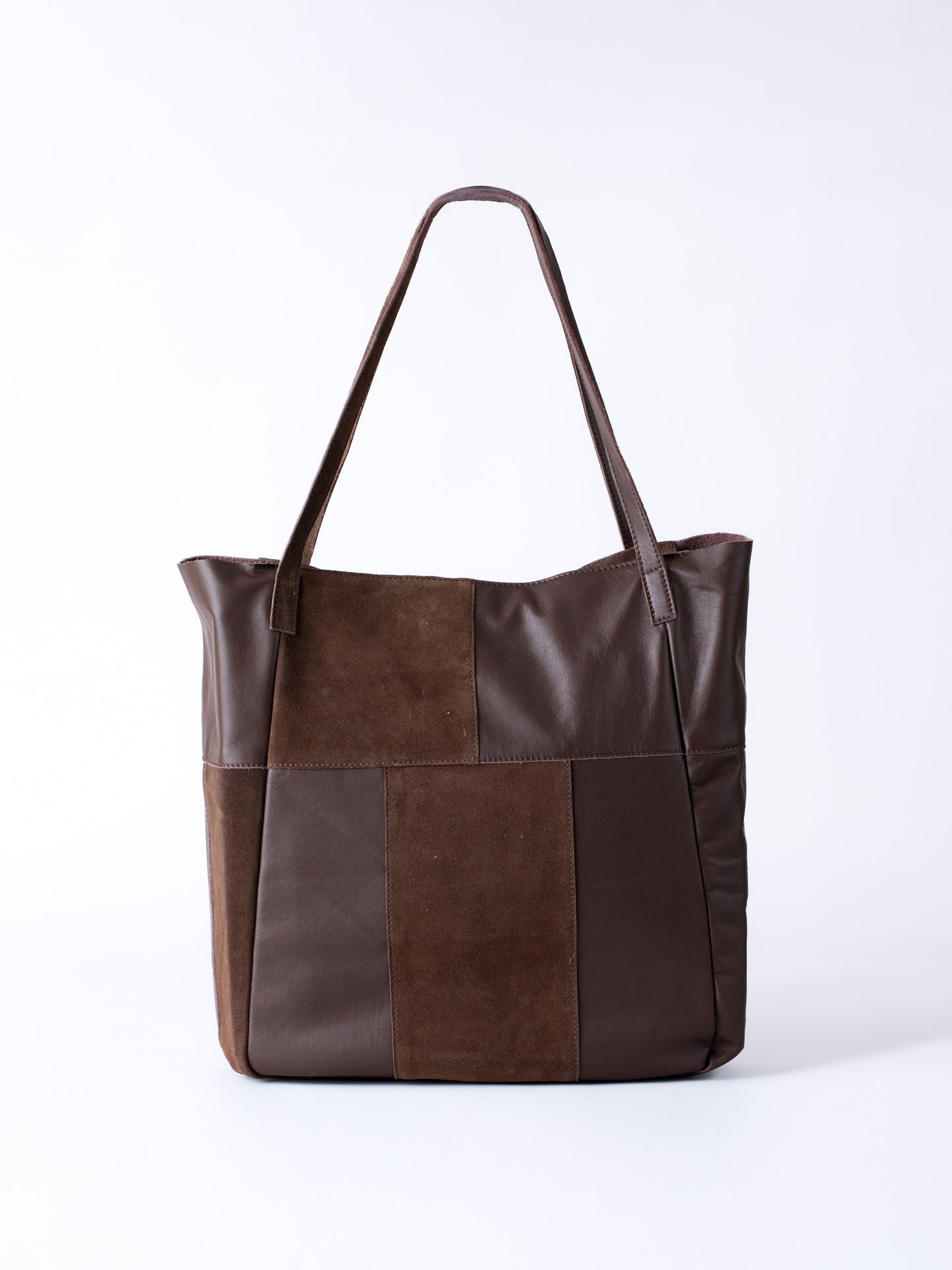 Tarn Hows Leather and Suede Tote Bag