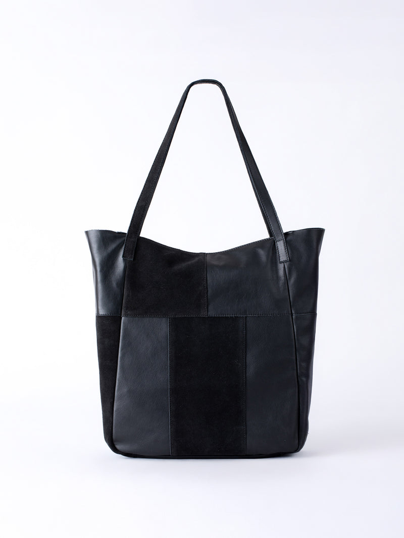 Tarn Hows Leather and Suede Tote Bag