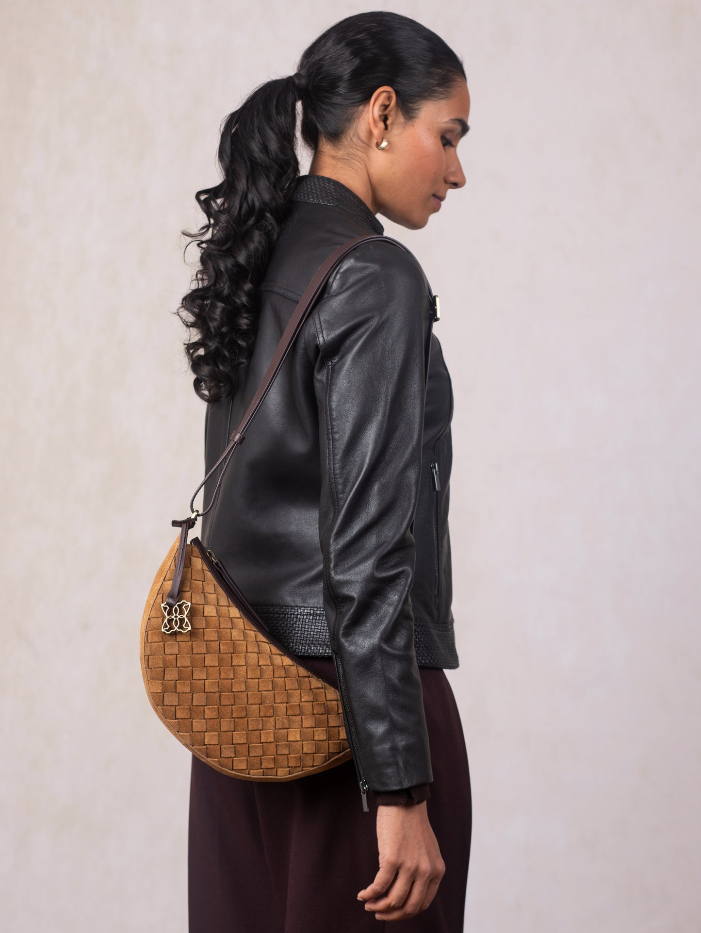 Mirehouse Suede Sling Bag