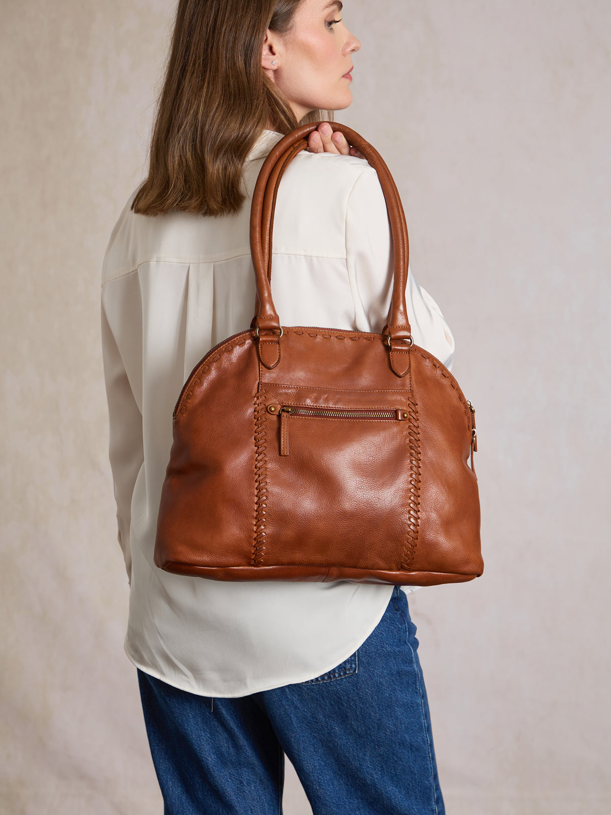 Whicham Leather Shoulder Bag