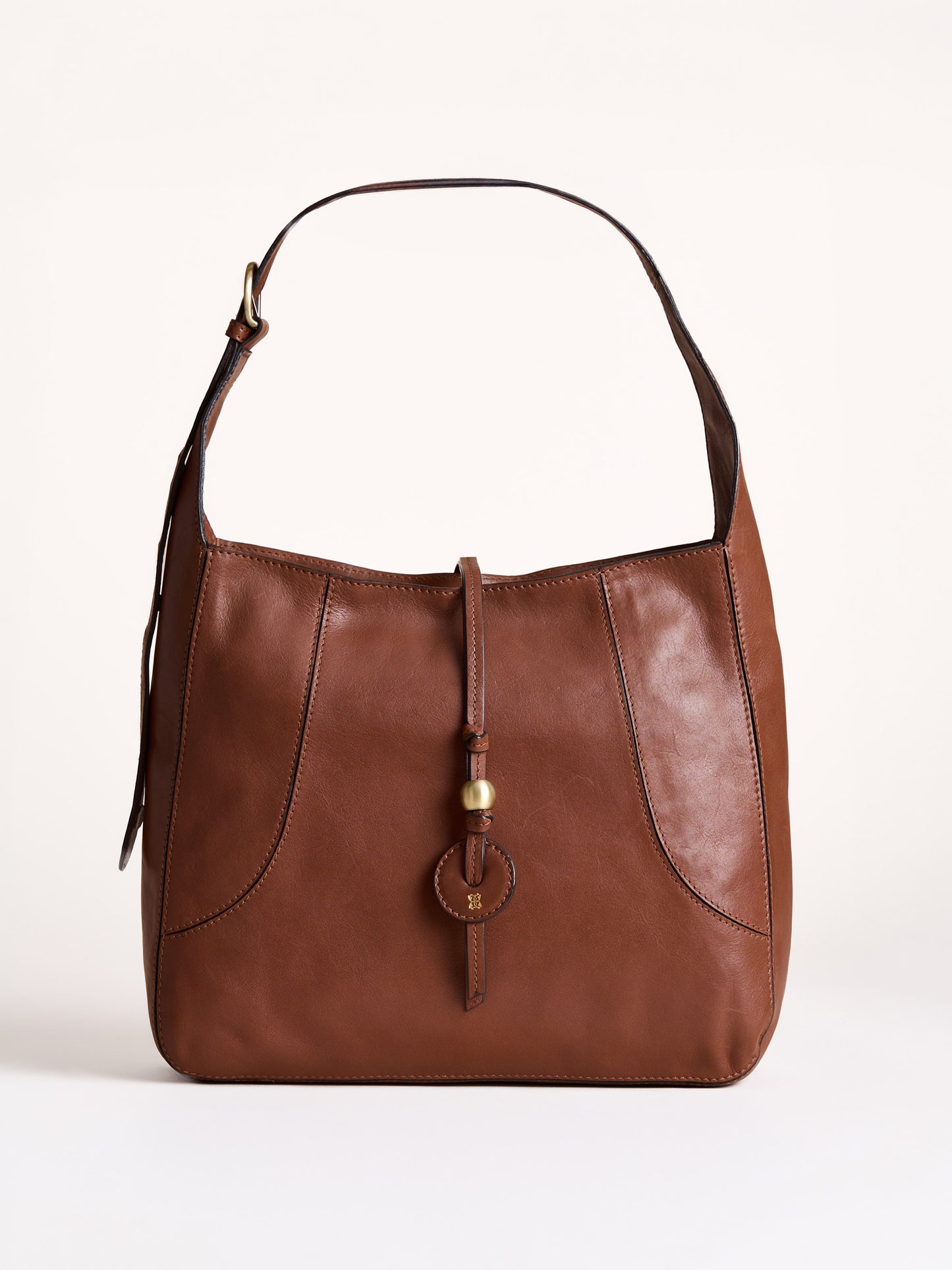 Dent Leather Hobo Bag