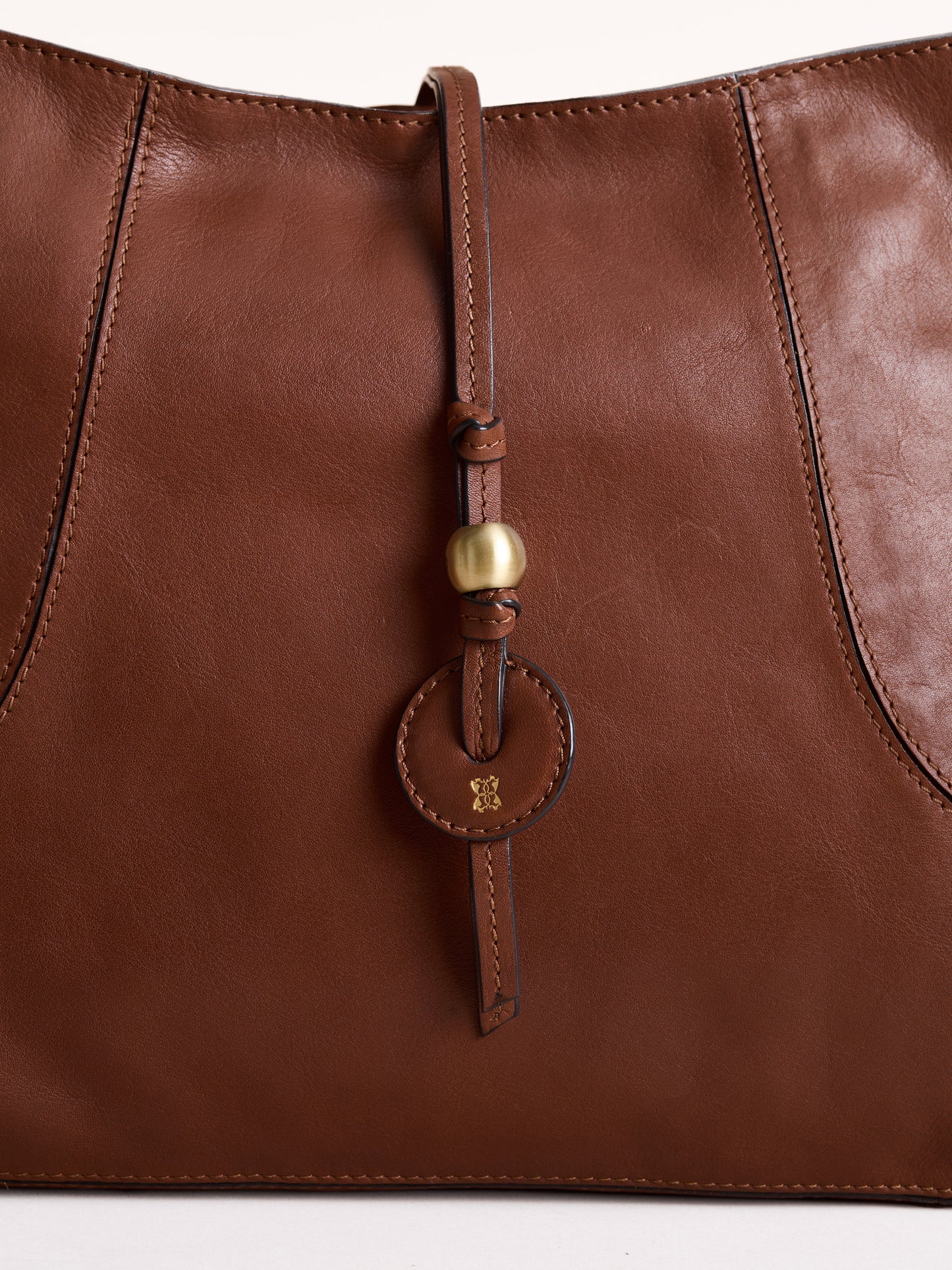 Dent Leather Hobo Bag