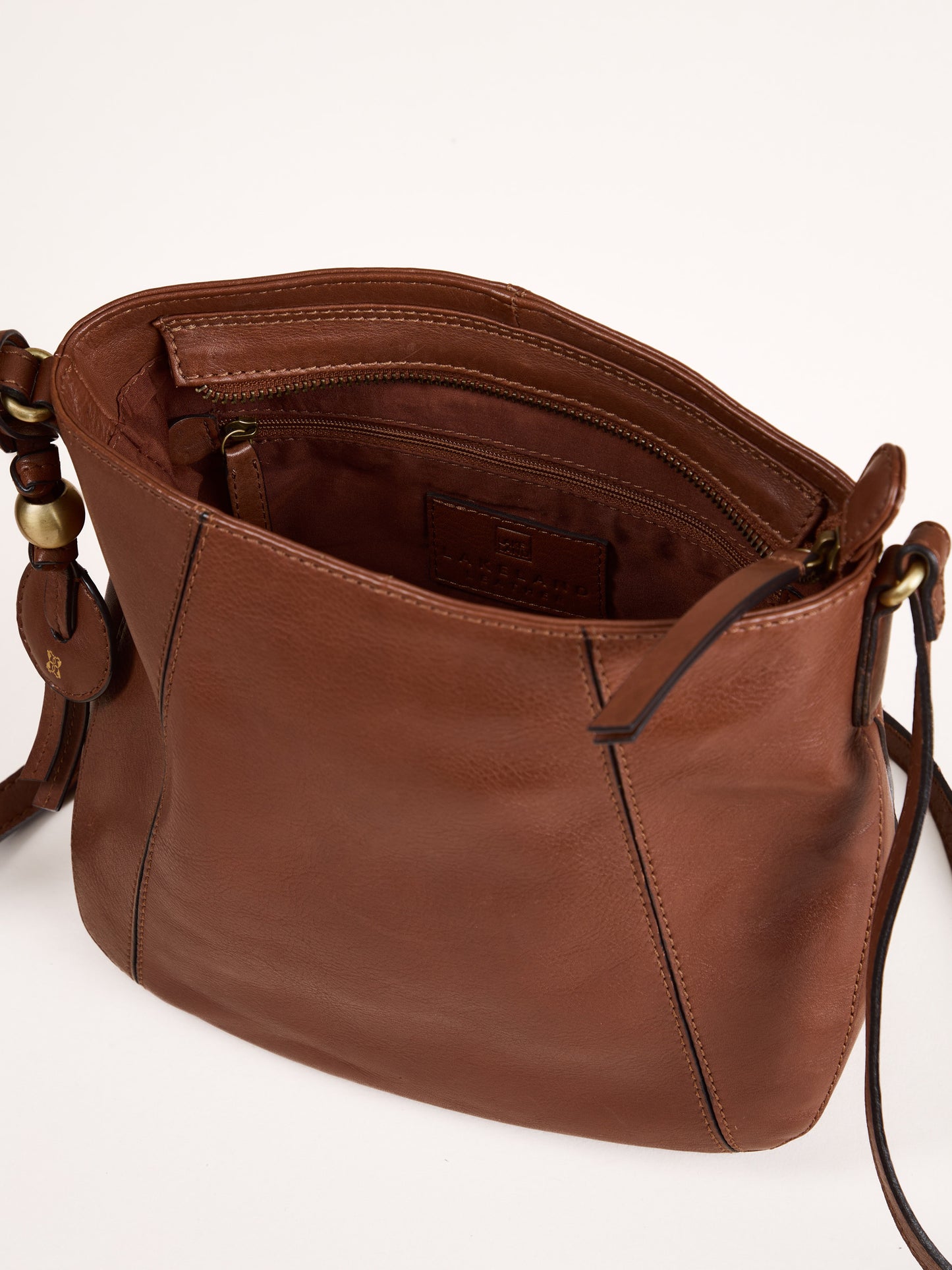 Dent Leather Cross Body Bag
