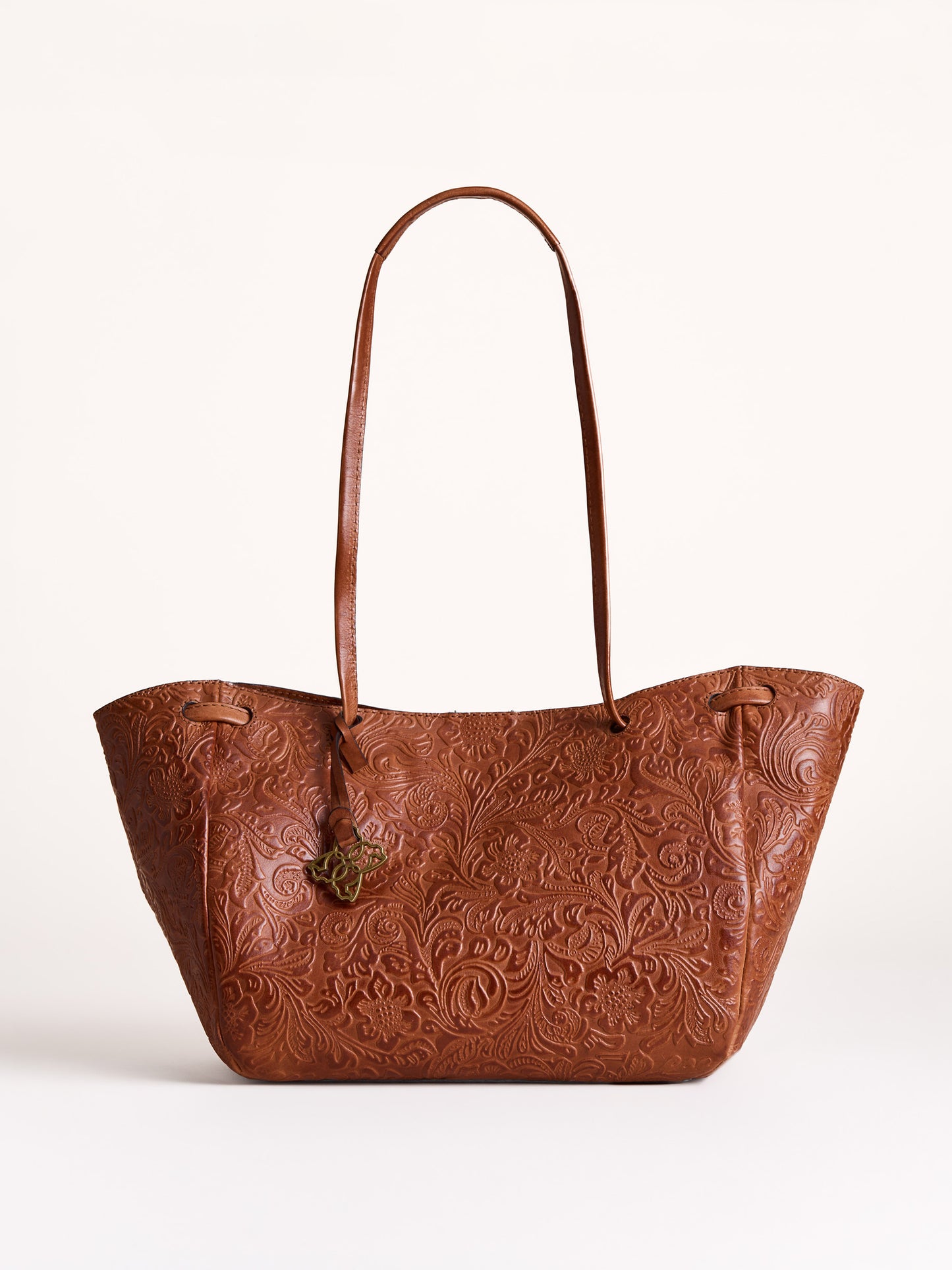 Temple Leather Tote Bag