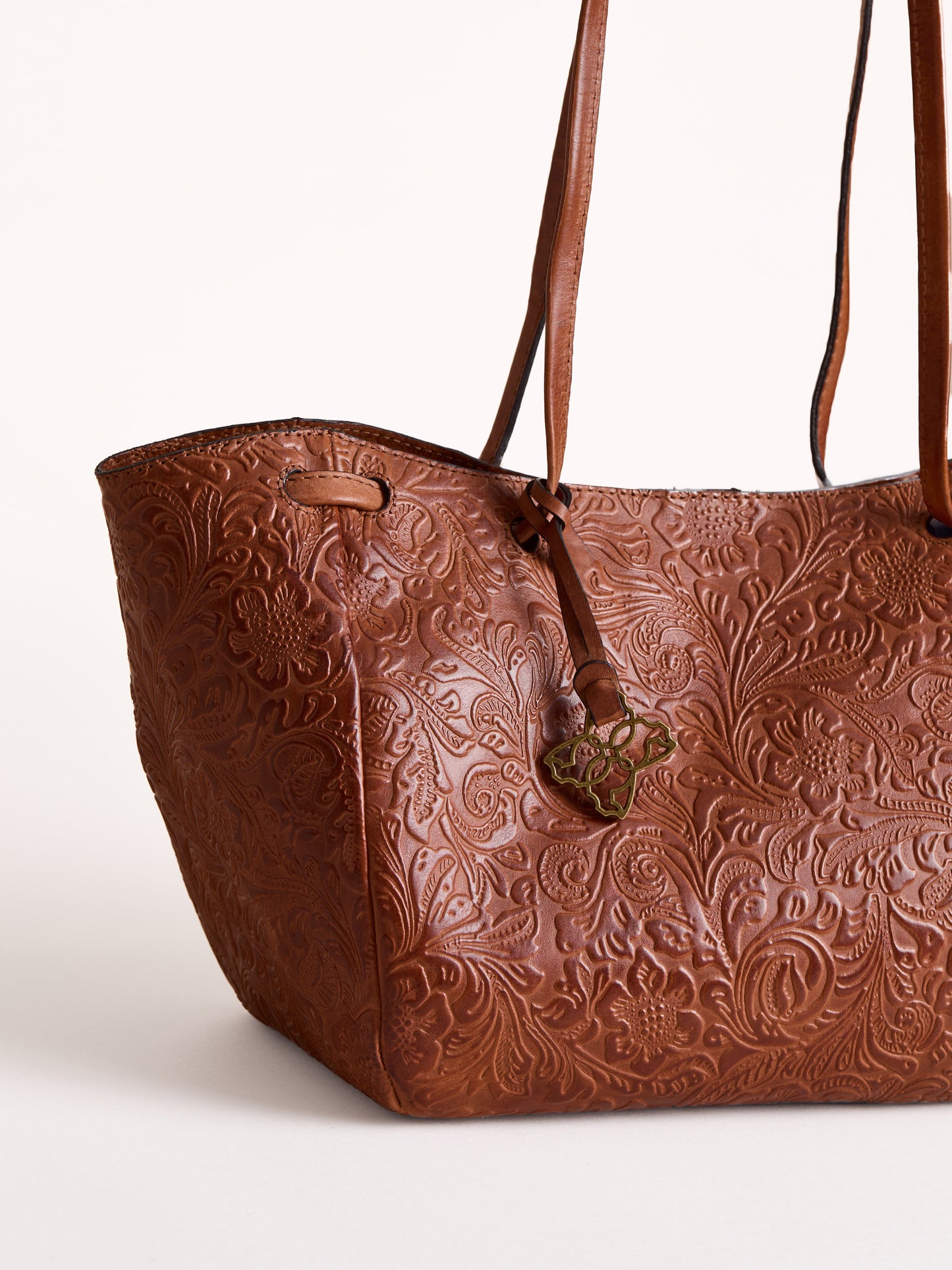 Temple Leather Tote Bag