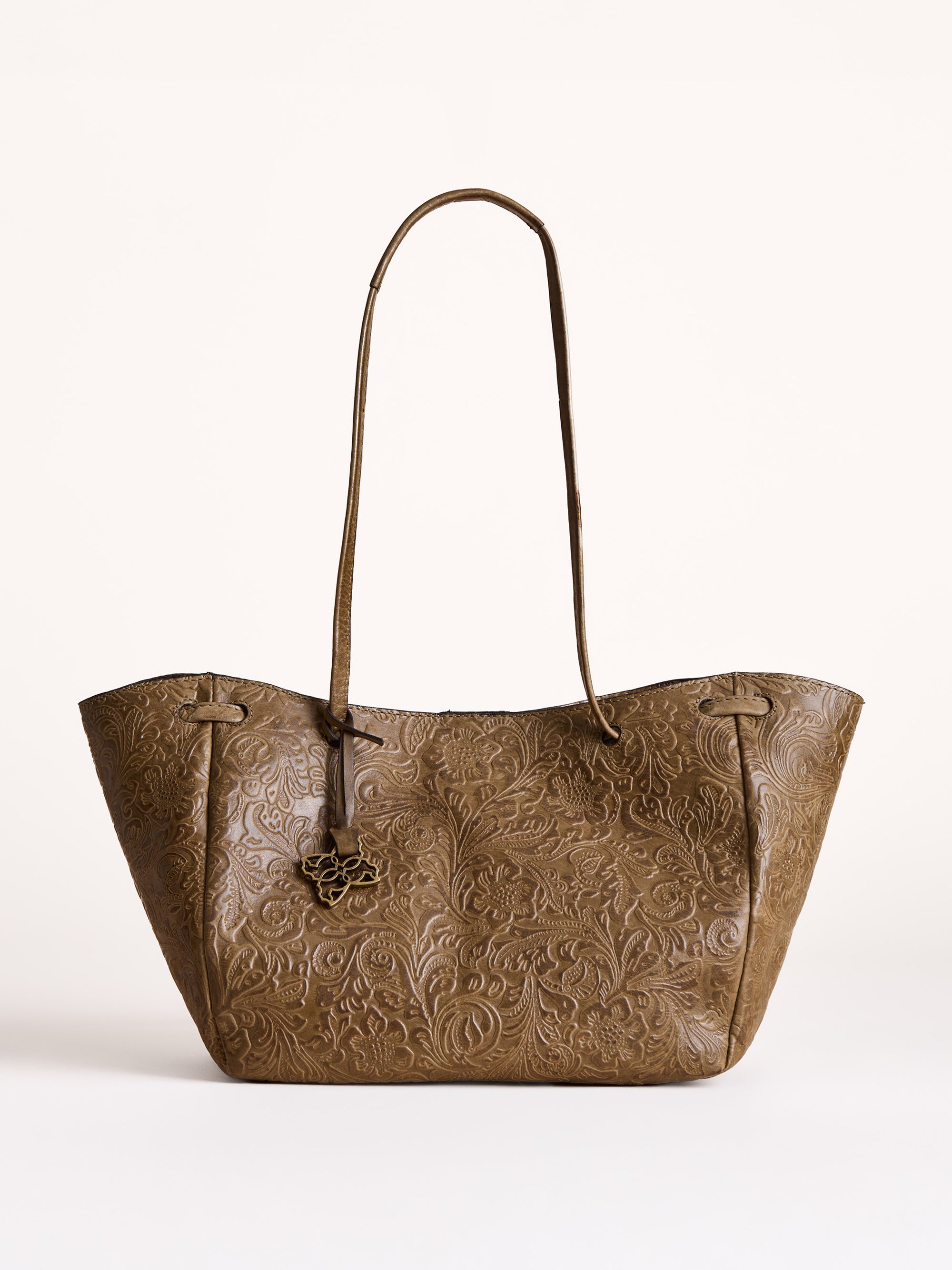 Temple Leather Tote Bag