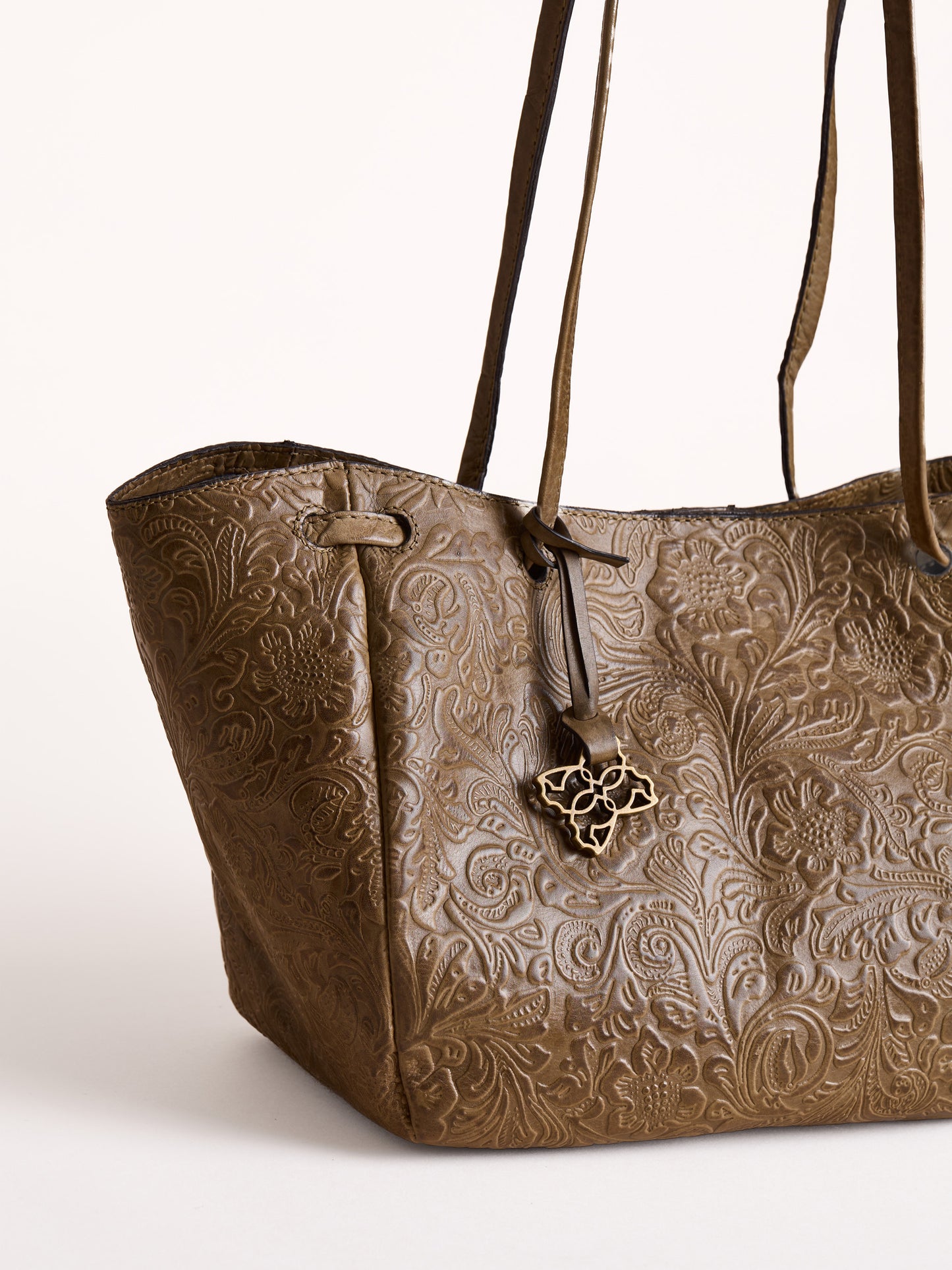Temple Leather Tote Bag