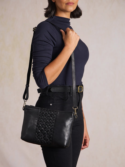Chapel Leather Cross Body Clutch Bag