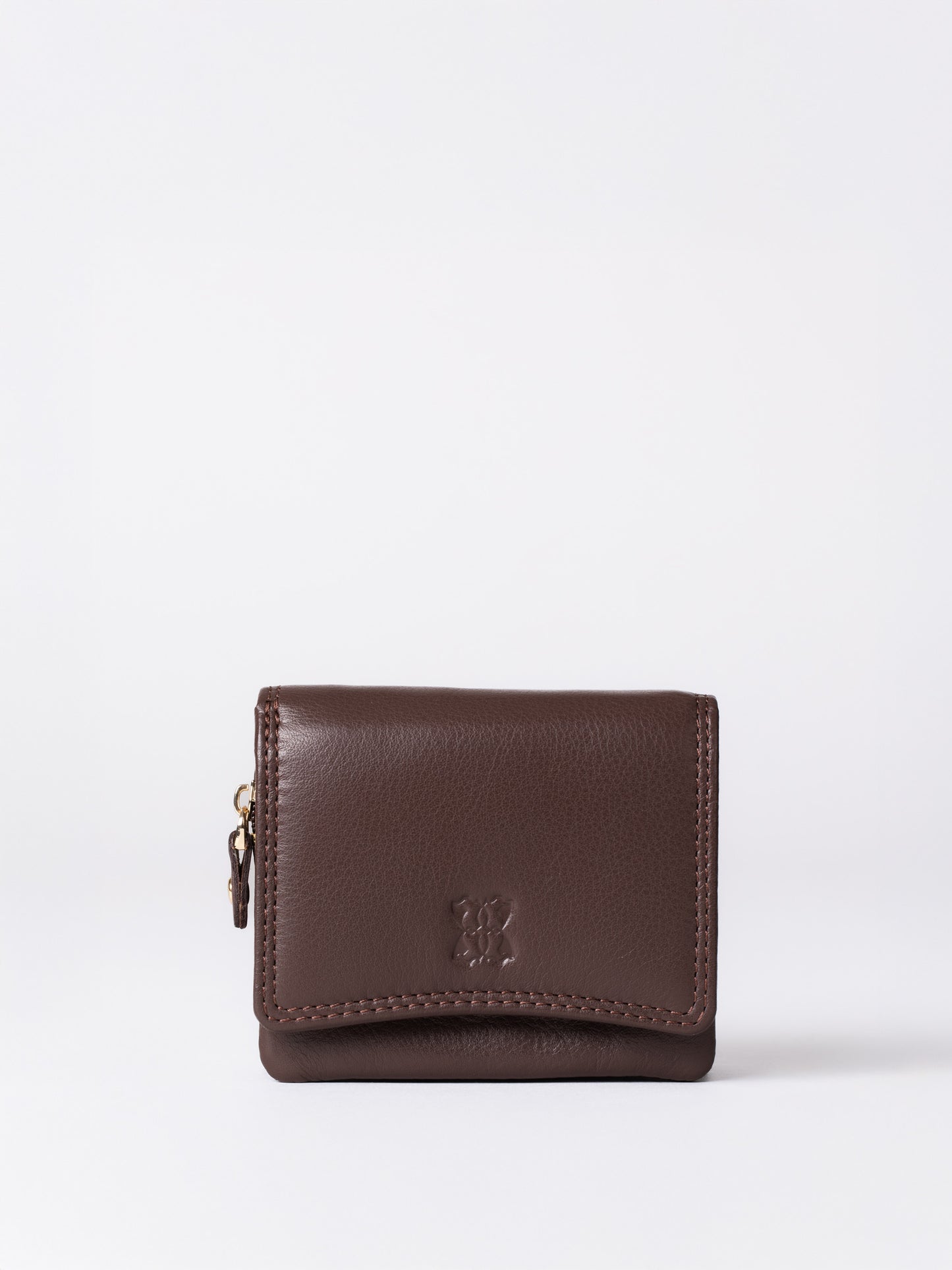 Small Leather Flapover Purse
